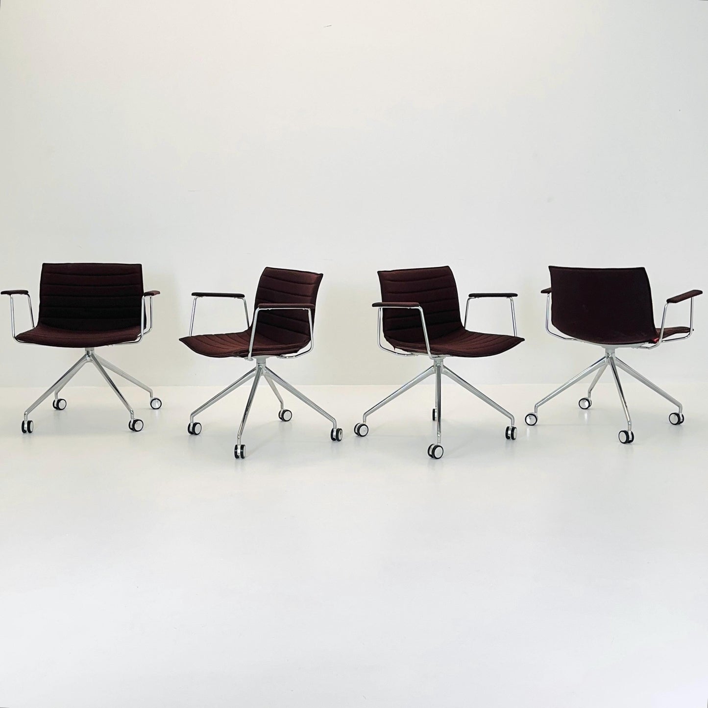 1 of 8 Mid-Century design CATIFA 46 Armchairs by Lievore Altherr Molina for Arper Italy