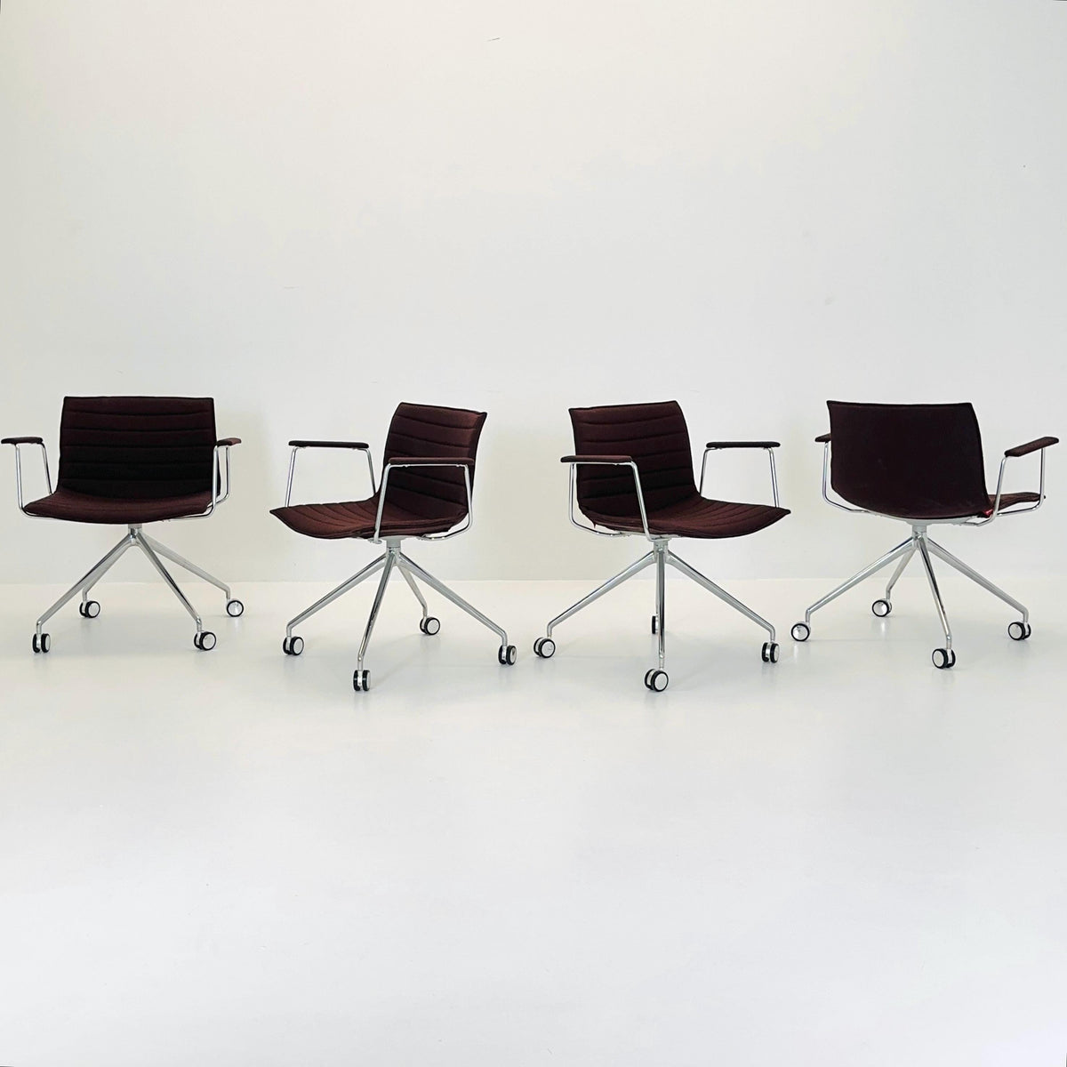 1 of 8 Mid-Century design CATIFA 46 Armchairs by Lievore Altherr Molina for Arper Italy