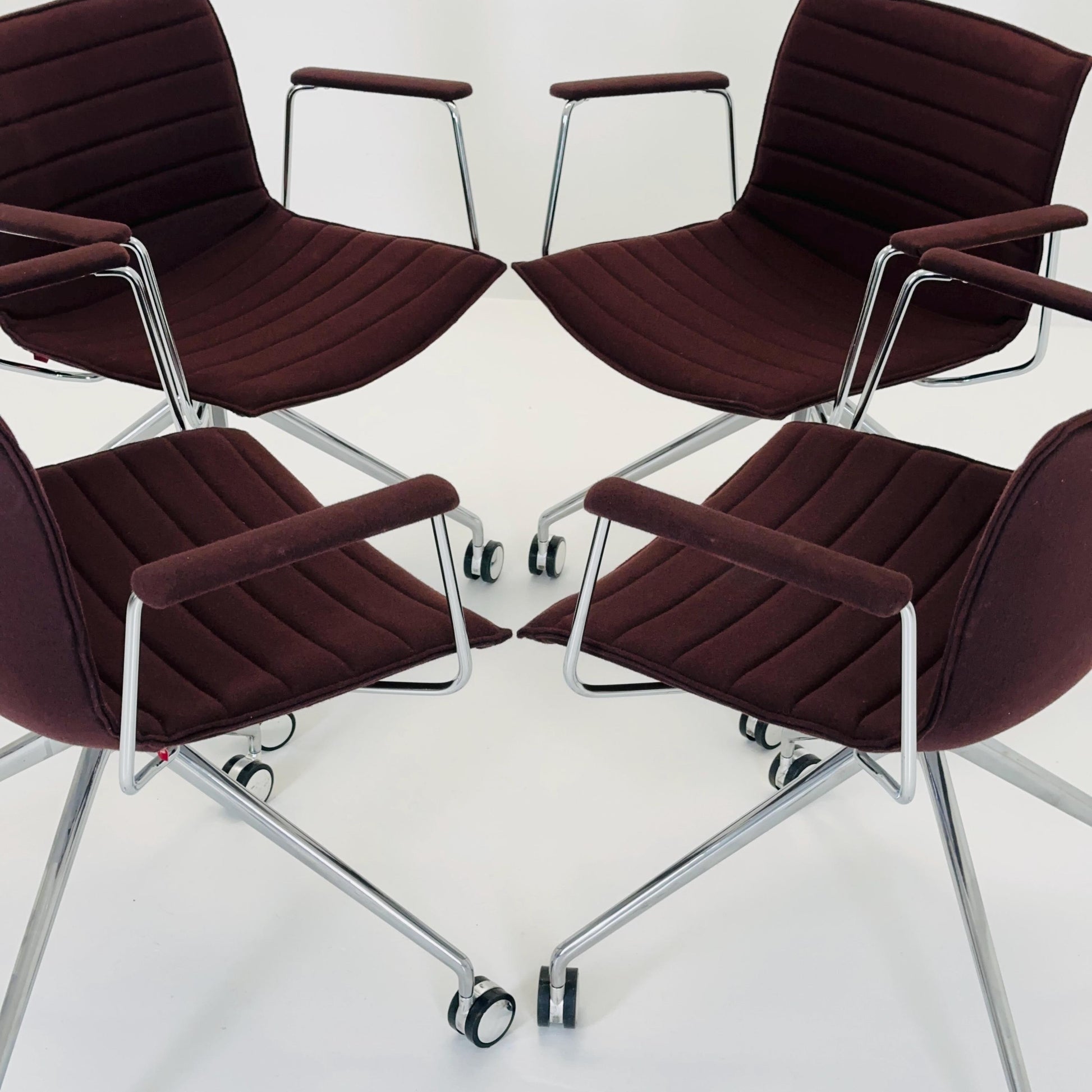 set of 4 Mid-Century design CATIFA 46 Armchairs by Lievore Altherr Molina for Arper Italy
