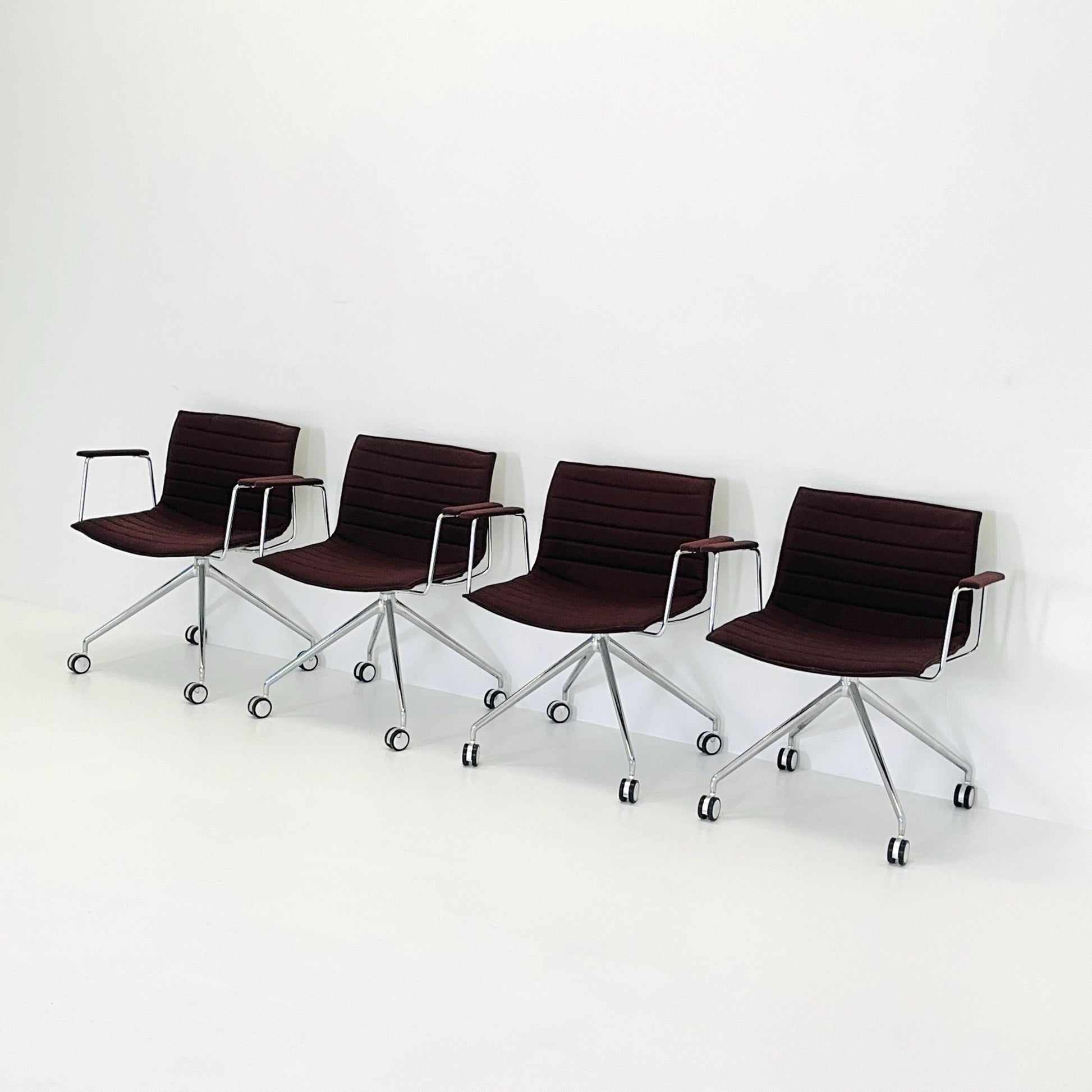 set of 4 Mid-Century design CATIFA 46 Armchairs by Lievore Altherr Molina for Arper Italy