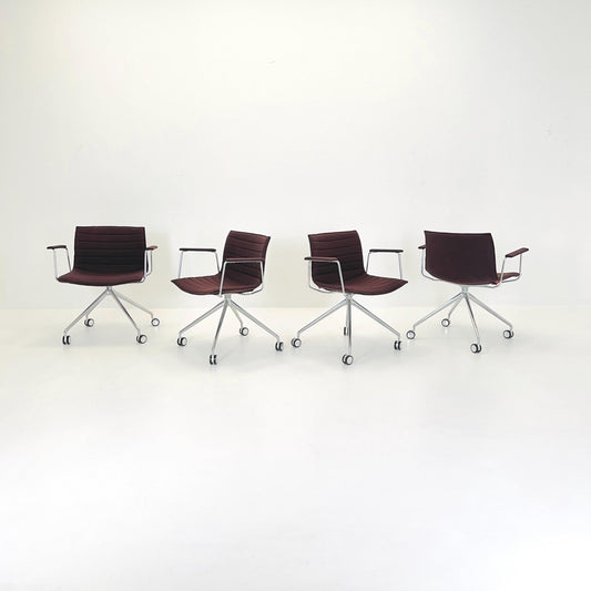 set of 4 Mid-Century design CATIFA 46 Armchairs by Lievore Altherr Molina for Arper Italy