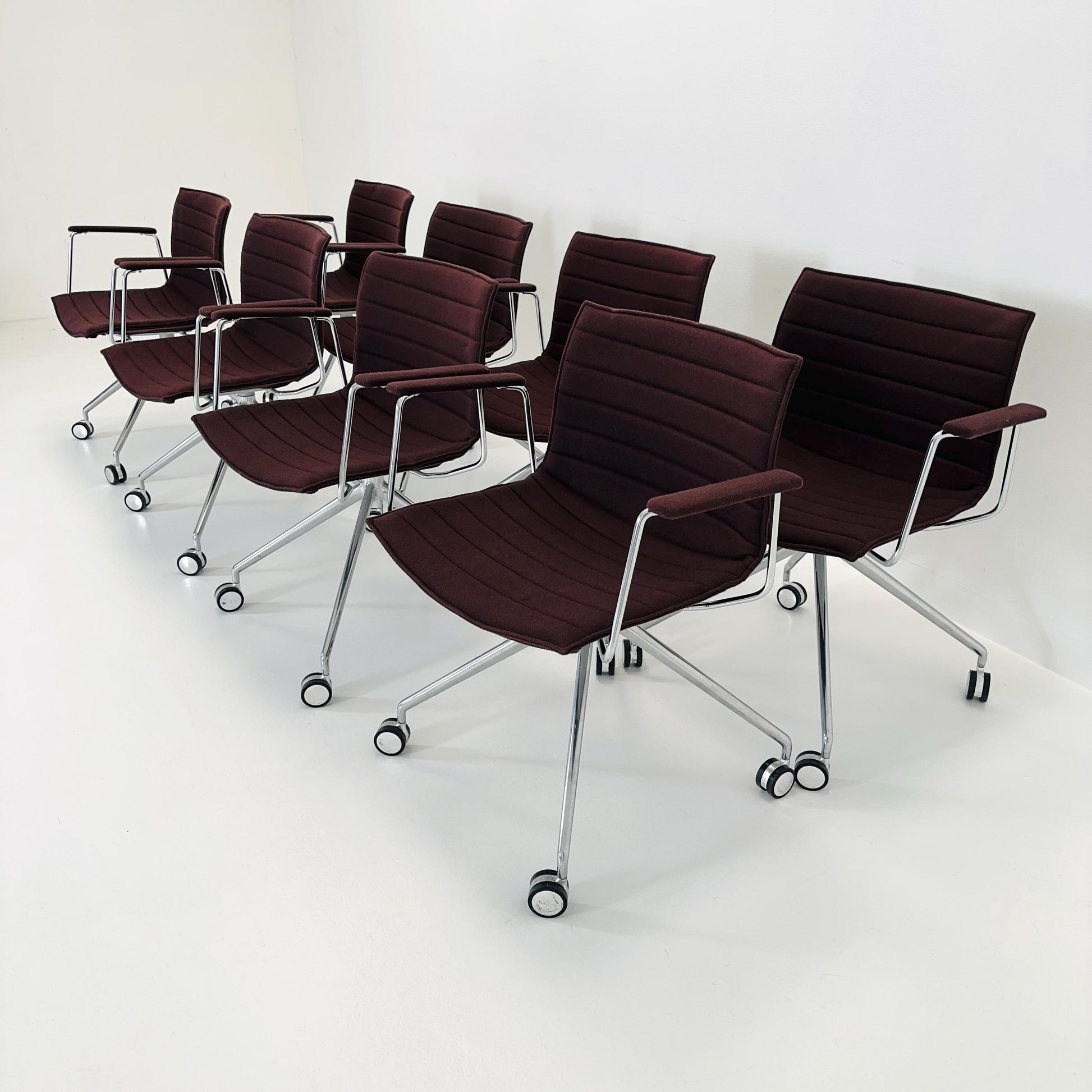 set of 8 Mid-Century design CATIFA 46 Armchairs by Lievore Altherr Molina for Arper Italy