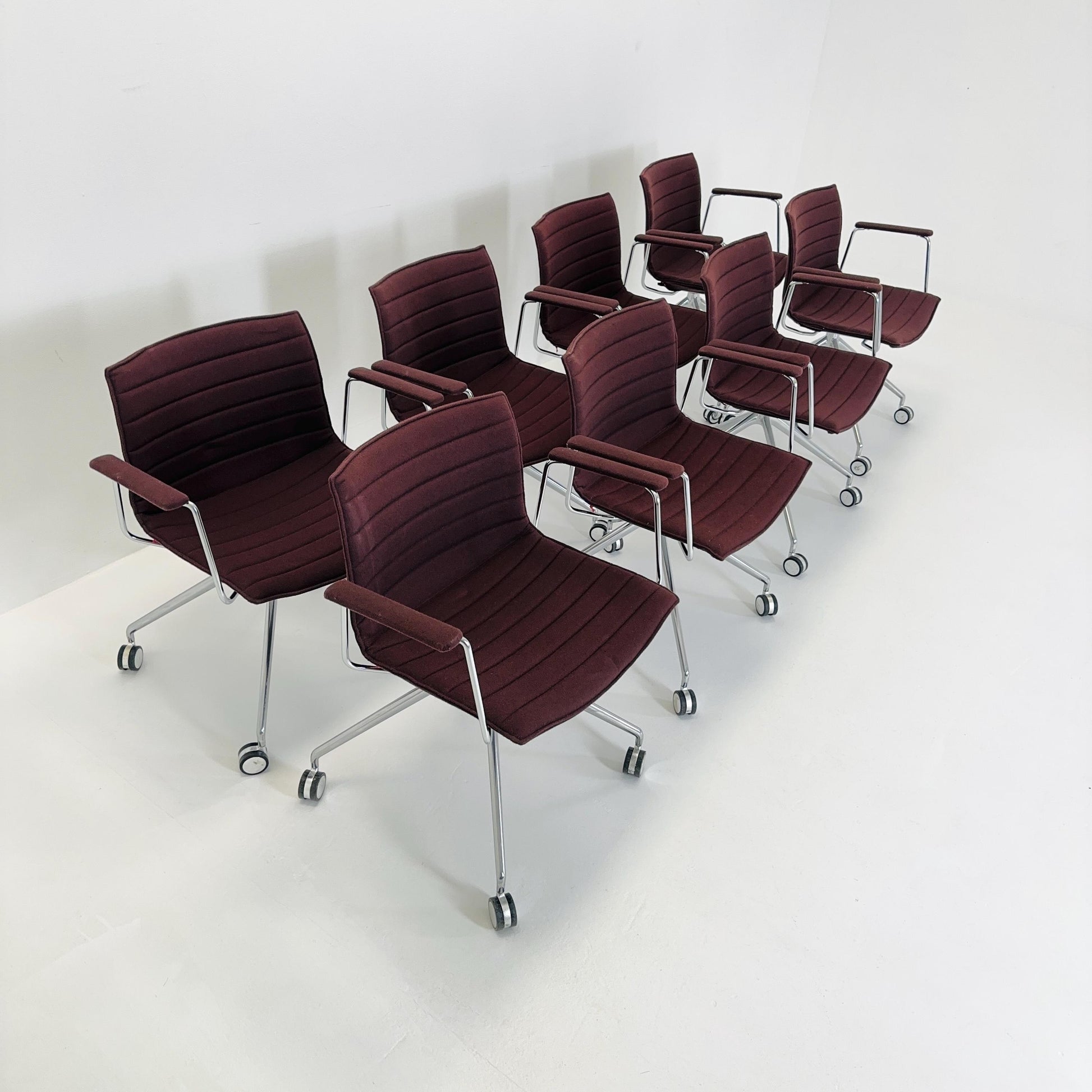set of 8 Mid-Century design CATIFA 46 Armchairs by Lievore Altherr Molina for Arper Italy