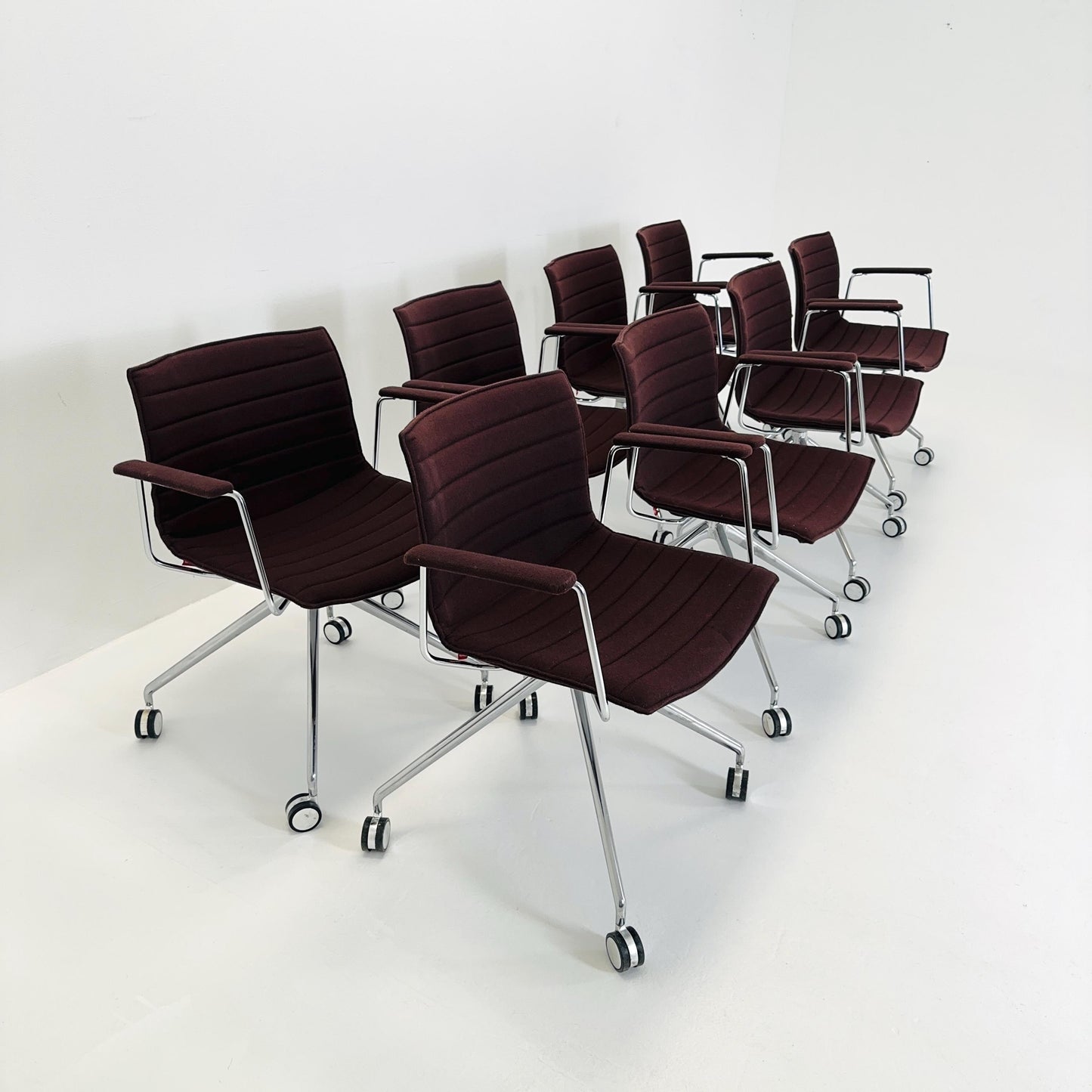 set of 8 Mid-Century design CATIFA 46 Armchairs by Lievore Altherr Molina for Arper Italy