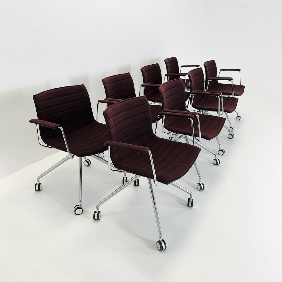 set of 8 Mid-Century design CATIFA 46 Armchairs by Lievore Altherr Molina for Arper Italy