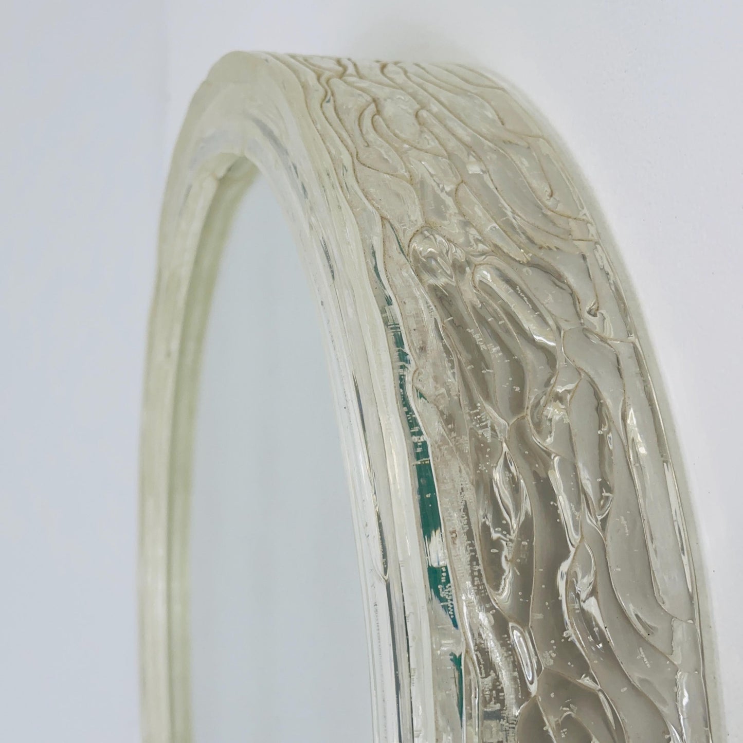 Mid-Century Modern Duscholux Wall Mirror ice glass – 1970s Germany