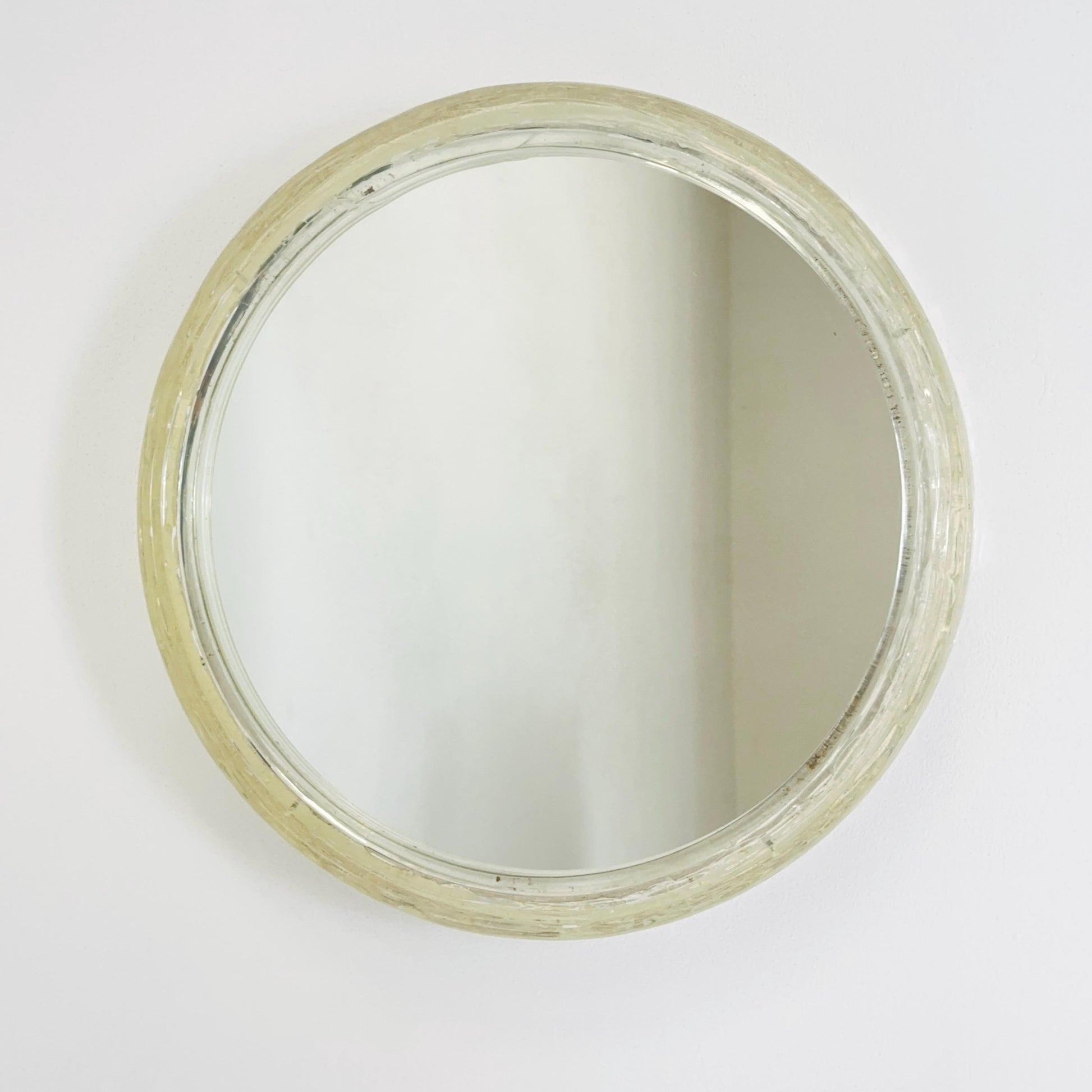 Mid-Century Modern Duscholux Wall Mirror ice glass – 1970s Germany