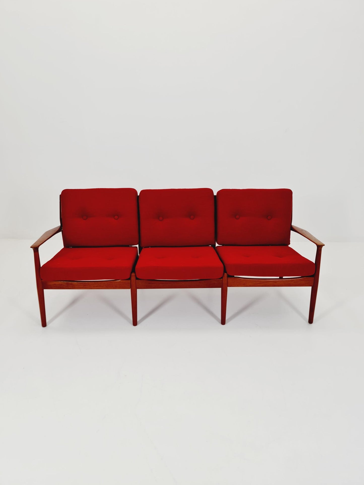 Mid-century Rare Danish teak lounge sofa 3 -Seater ,By Sven Erksen For Glostrup 1970s