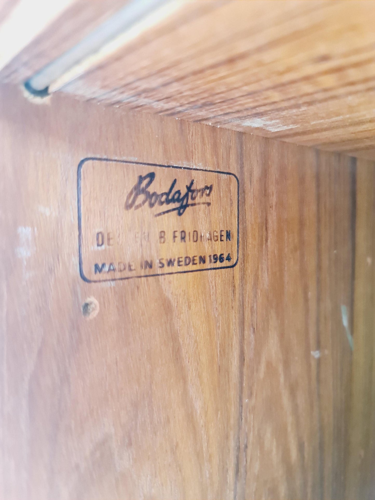 Swedish vintage chest of drawers/ book case teak by Fridhagen for Bodafors, 1960s