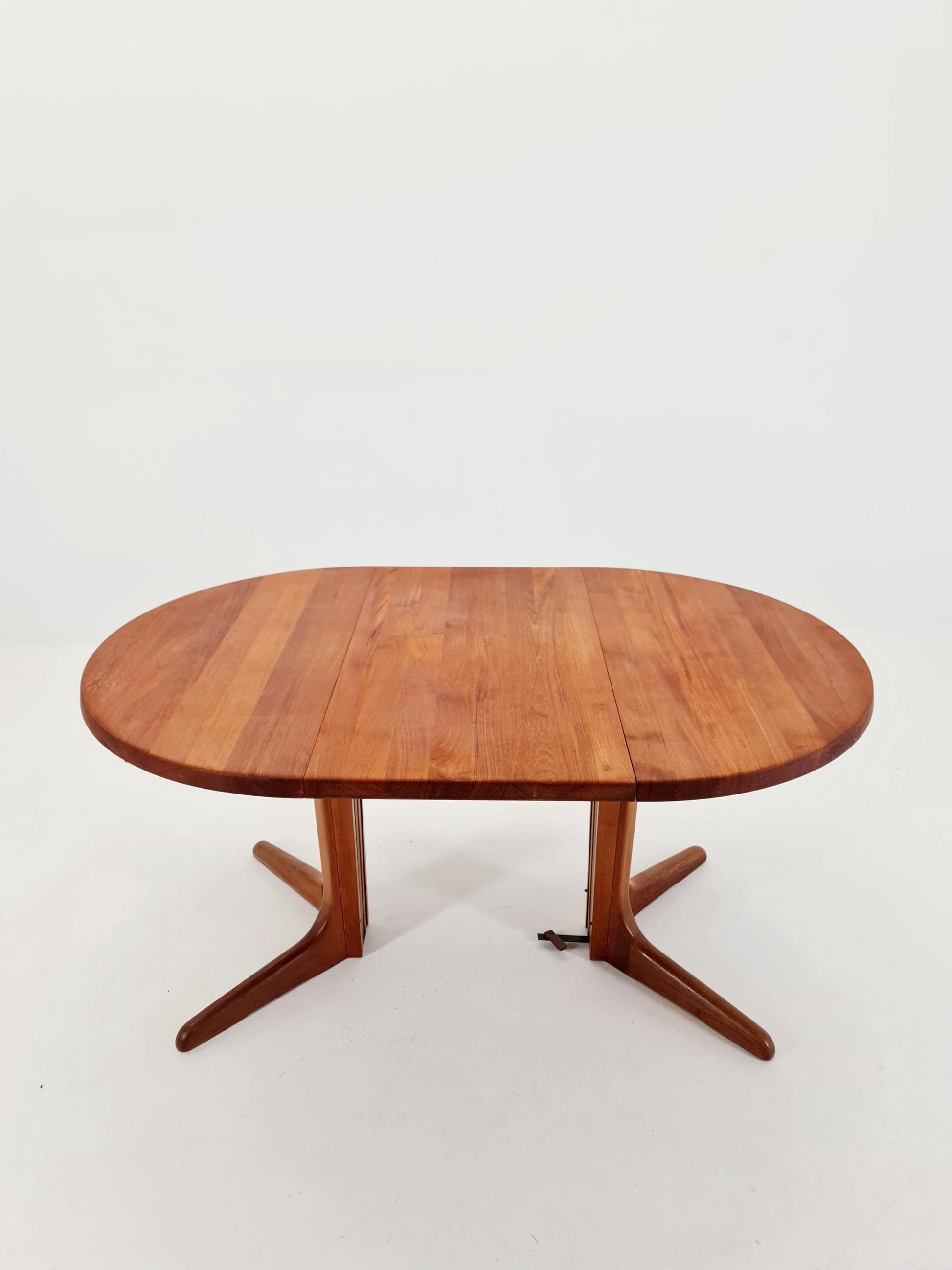 Mid century extendable Danish Modern Solid Teak dining table , 1960s
