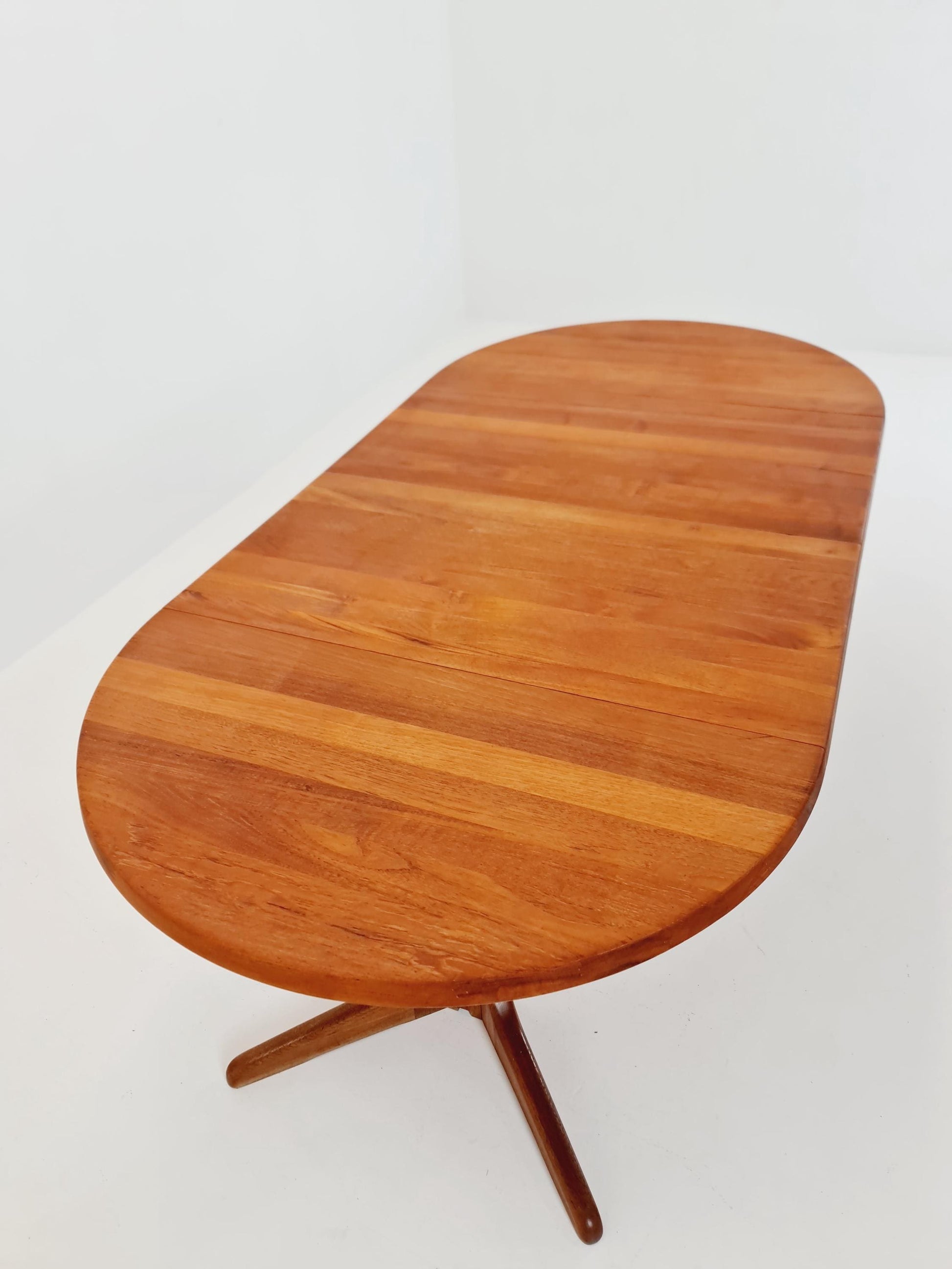Mid century extendable Danish Modern Solid Teak dining table , 1960s