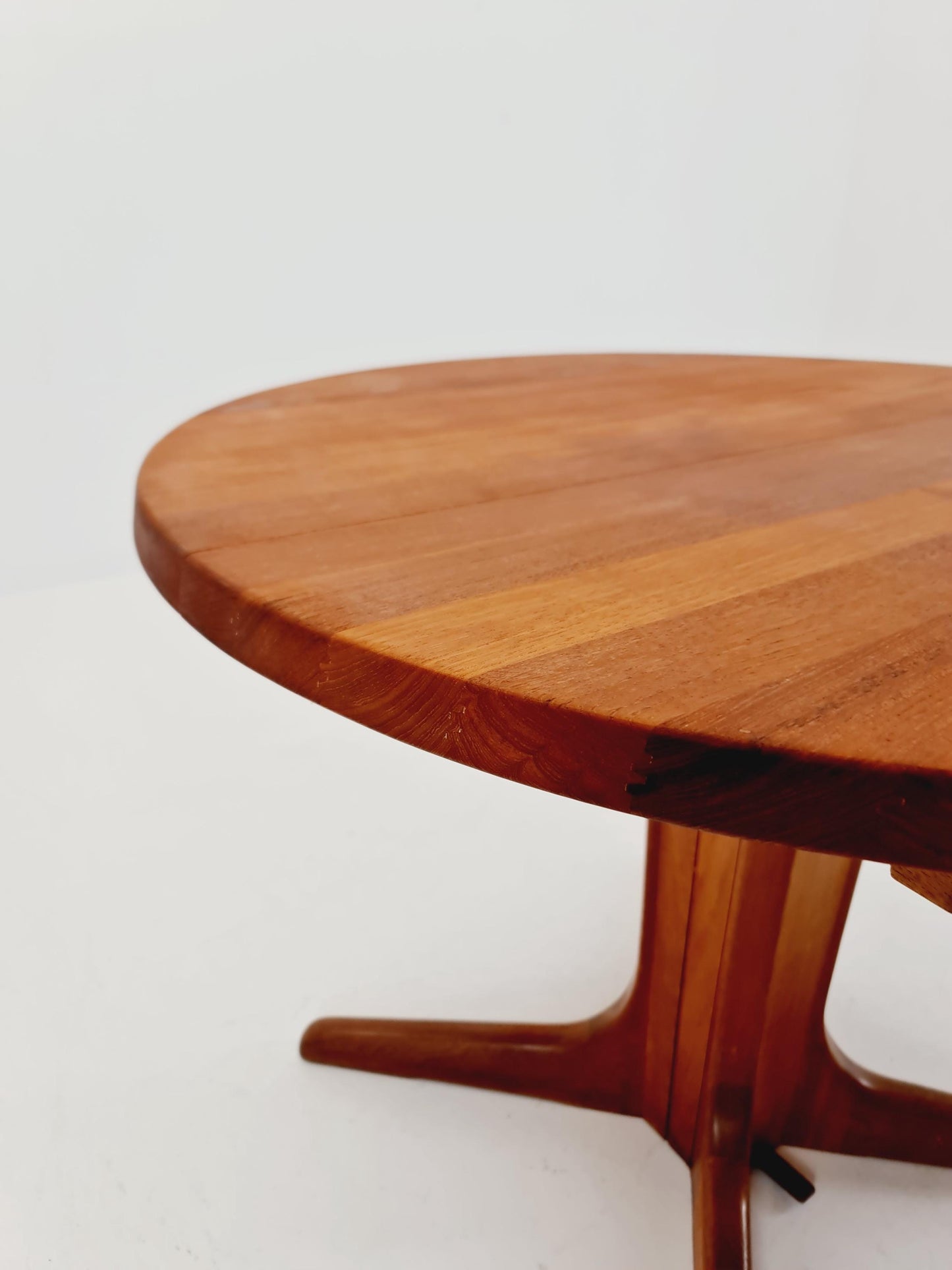Mid century extendable Danish Modern Solid Teak dining table , 1960s