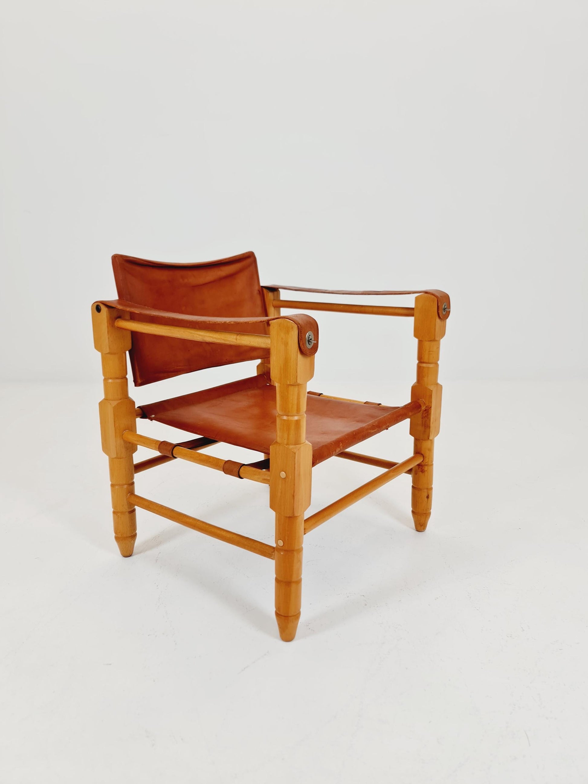 Mid-century vintage Safari Leather chair, 1960s
