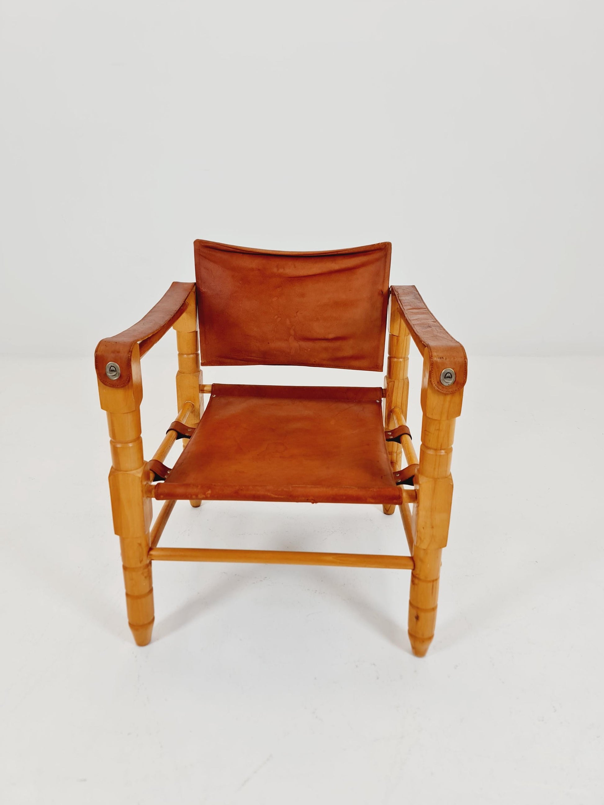 Mid-century vintage Safari Leather chair, 1960s