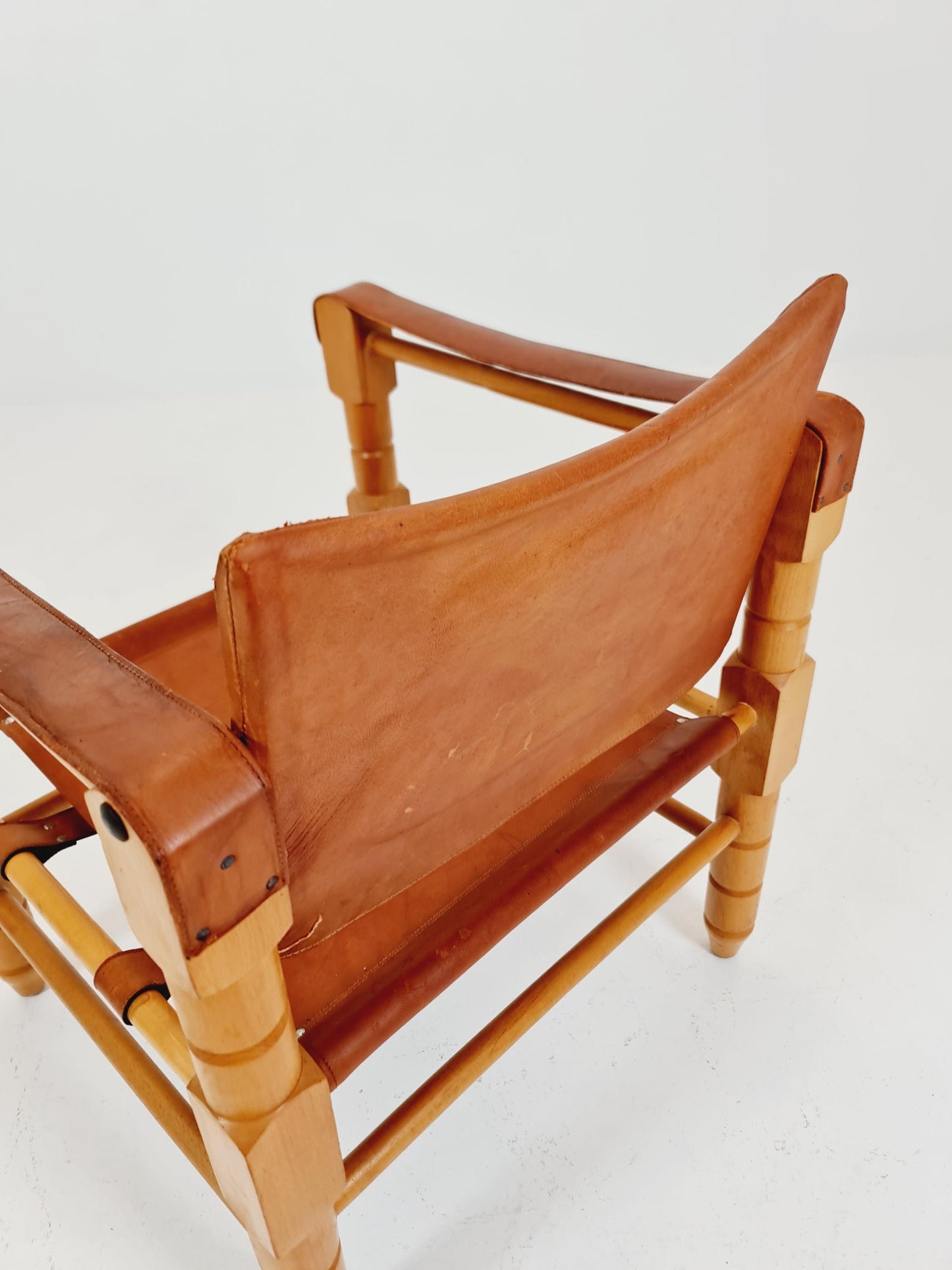 Mid-century vintage Safari Leather chair, 1960s