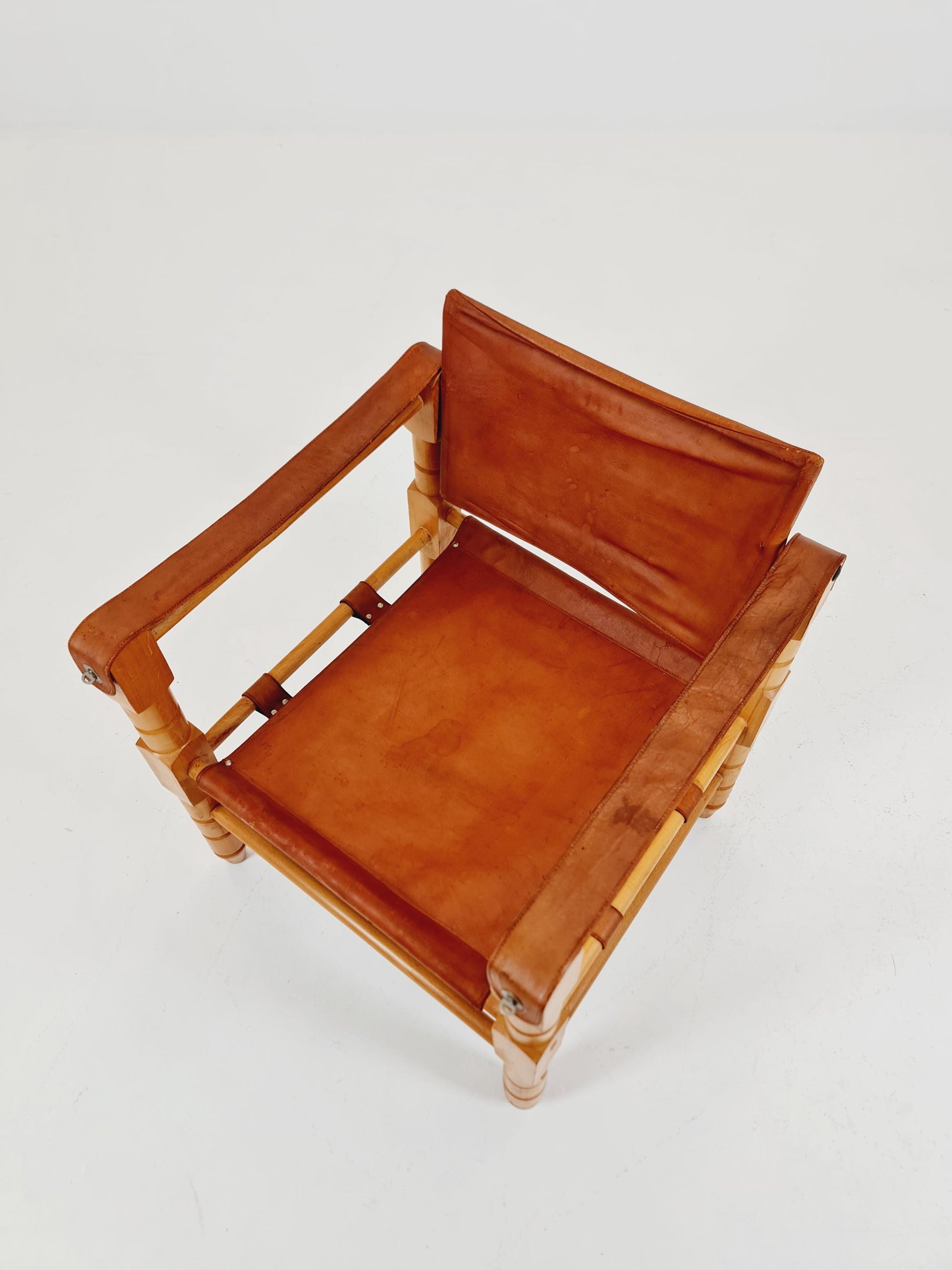 Mid-century vintage Safari Leather chair, 1960s