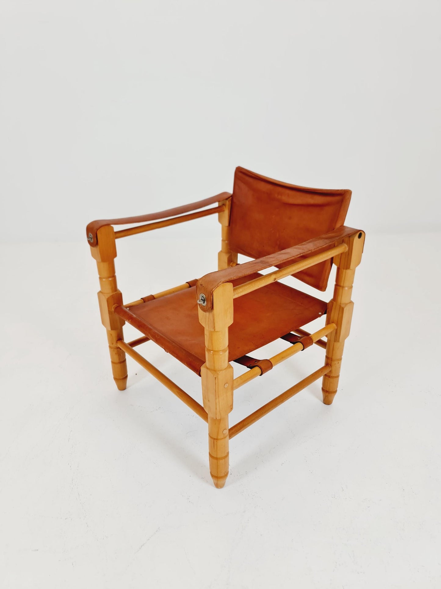 Mid-century vintage Safari Leather chair, 1960s