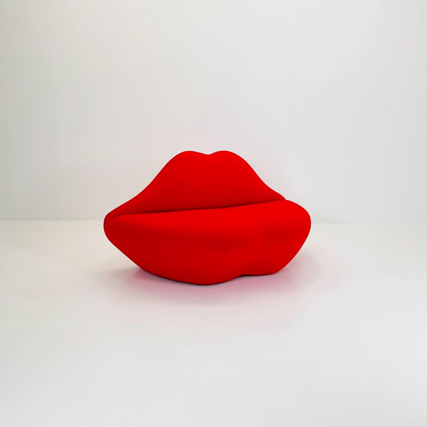 Mid Century Bocca Style Red Lips Sofa | Iconic Pop Art Seating | Italian Design 1990s
