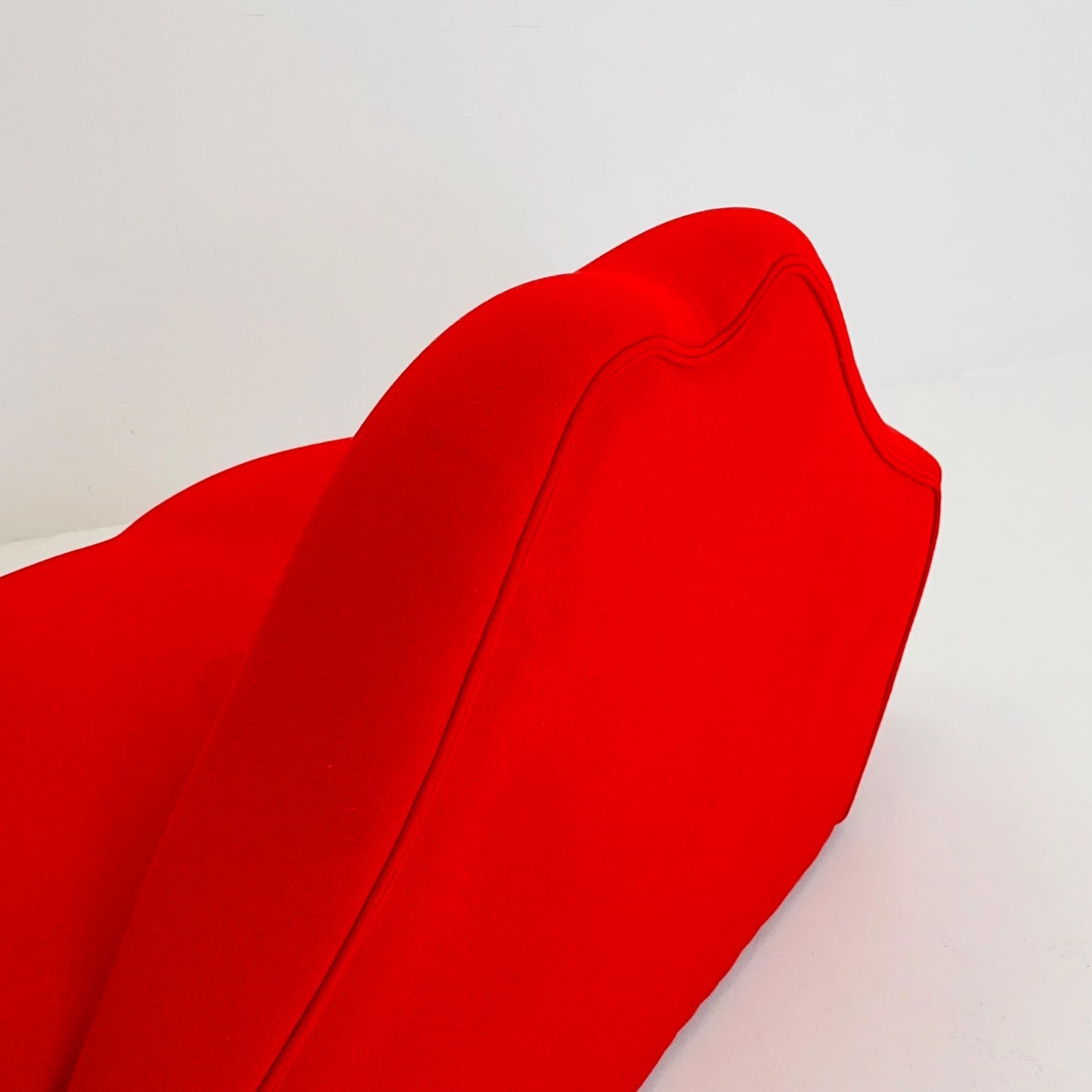 Mid Century Bocca Style Red Lips Sofa | Iconic Pop Art Seating | Italian Design 1990s