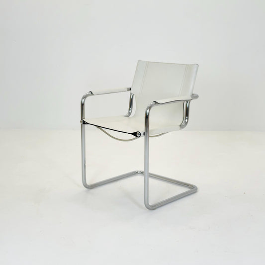 mid century Bauhaus visitor armchair for Mart stam By Matteo grassi Italy 1980s