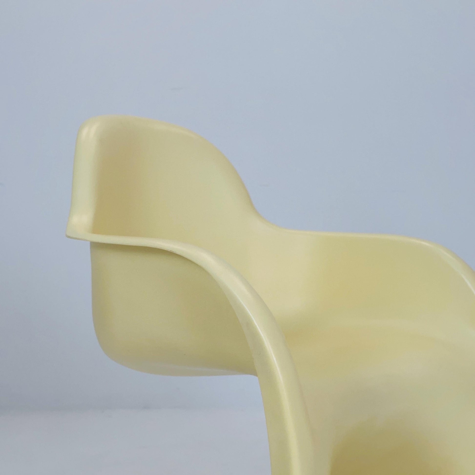 Space Age Panton Armchair Model 9093 by Pioneer – Rare Limited Edition 2000s, Beige ABS, Iconic Design