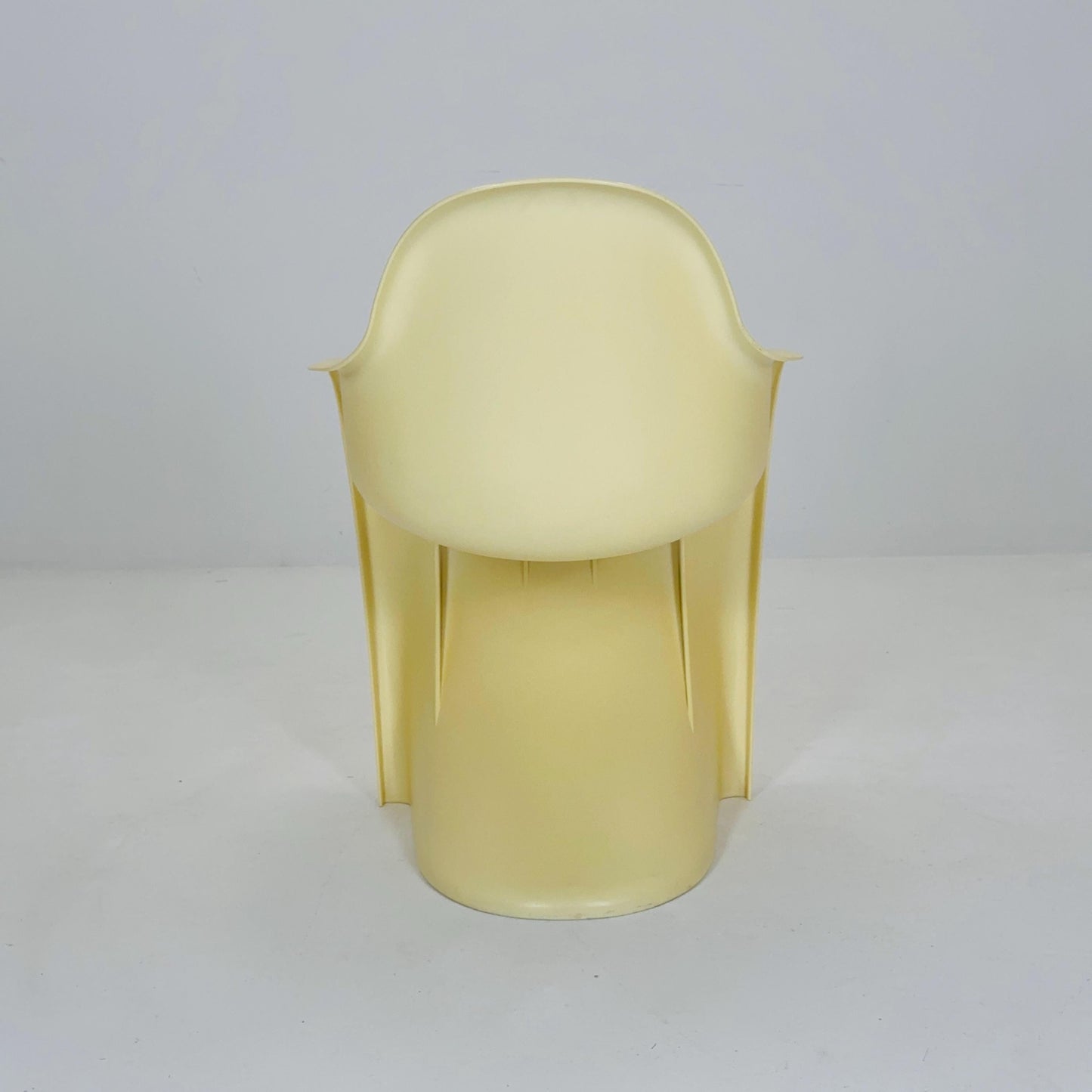 Space Age Panton Armchair Model 9093 by Pioneer – Rare Limited Edition 2000s, Beige ABS, Iconic Design