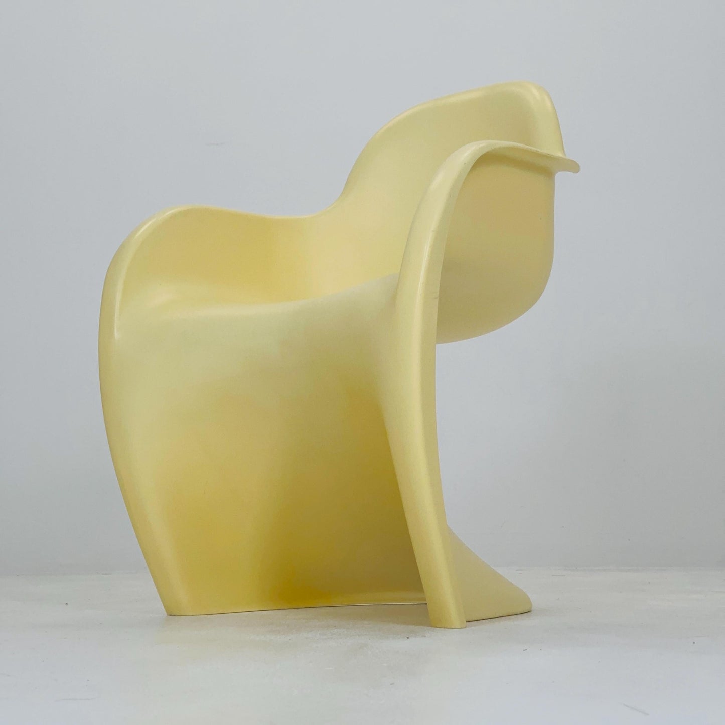 Space Age Panton Armchair Model 9093 by Pioneer – Rare Limited Edition 2000s, Beige ABS, Iconic Design