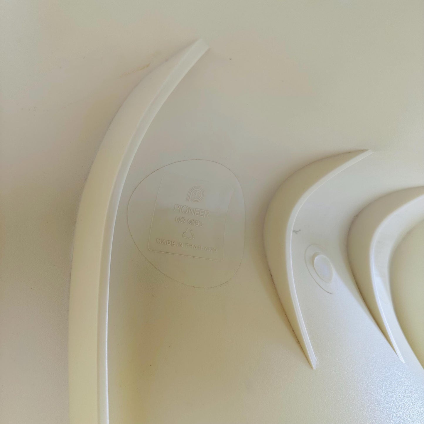 Space Age Panton Armchair Model 9093 by Pioneer – Rare Limited Edition 2000s, Beige ABS, Iconic Design