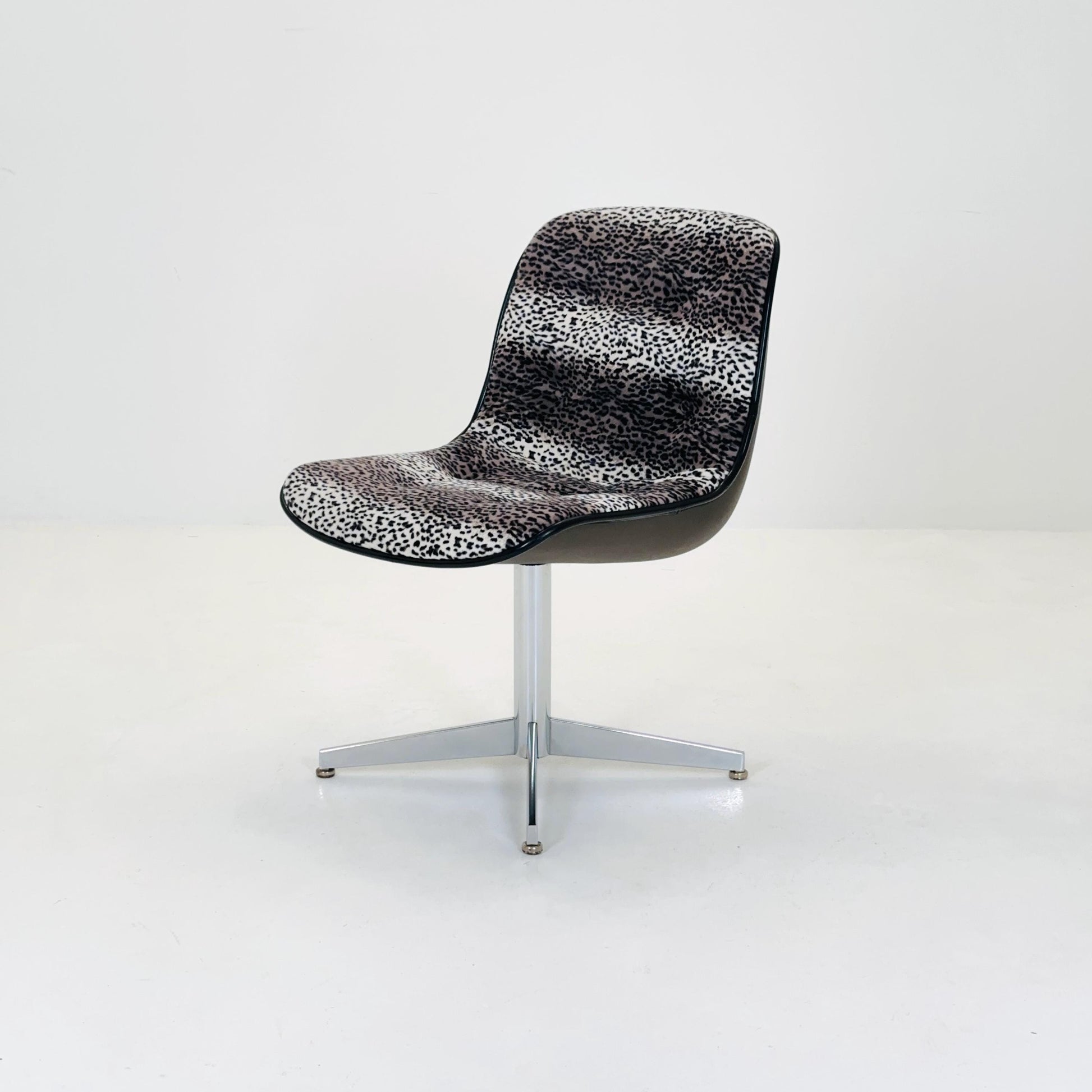 Mid-Century Space Age Leopard Lounge Chair, Germany 1980s