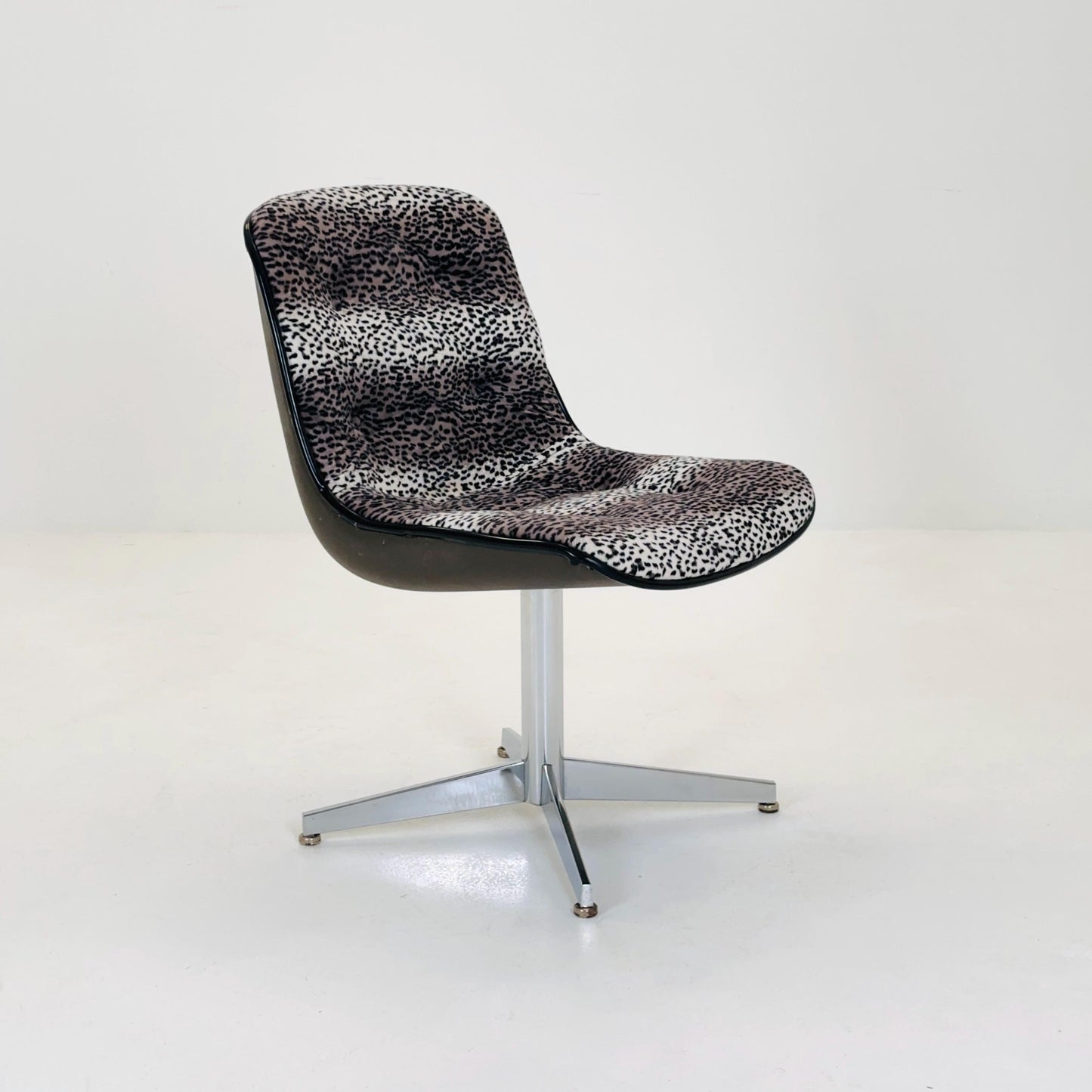 Mid-Century Space Age Leopard Lounge Chair, Germany 1980s