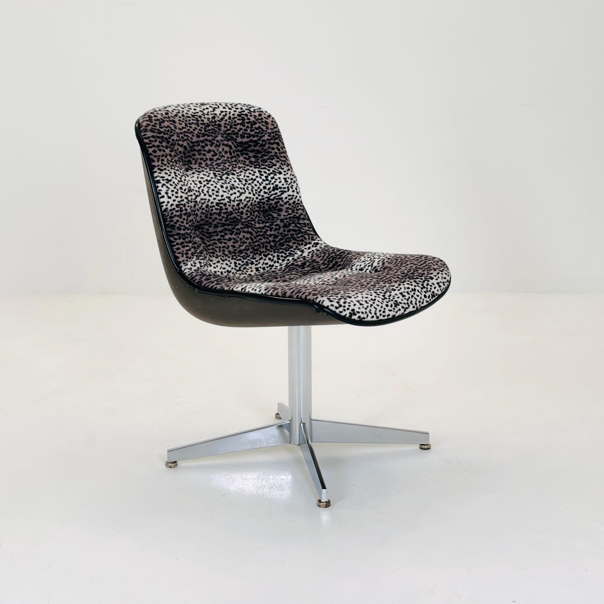 Mid-Century Space Age Leopard Lounge Chair, Germany 1980s