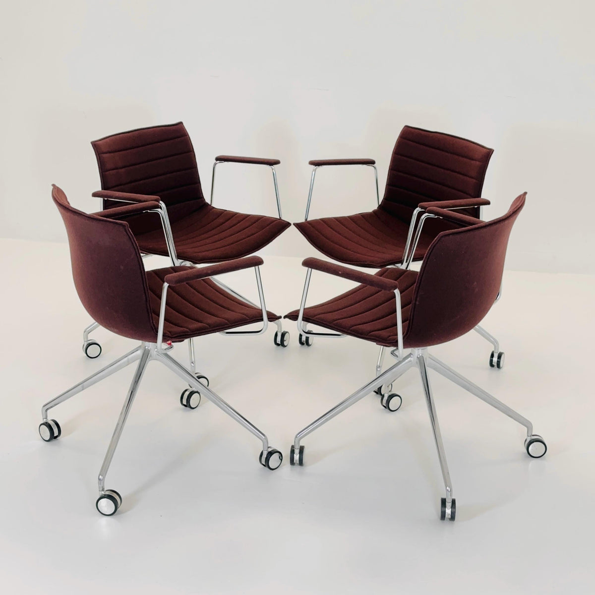set of 4 Mid-Century design CATIFA 46 Armchairs by Lievore Altherr Molina for Arper Italy