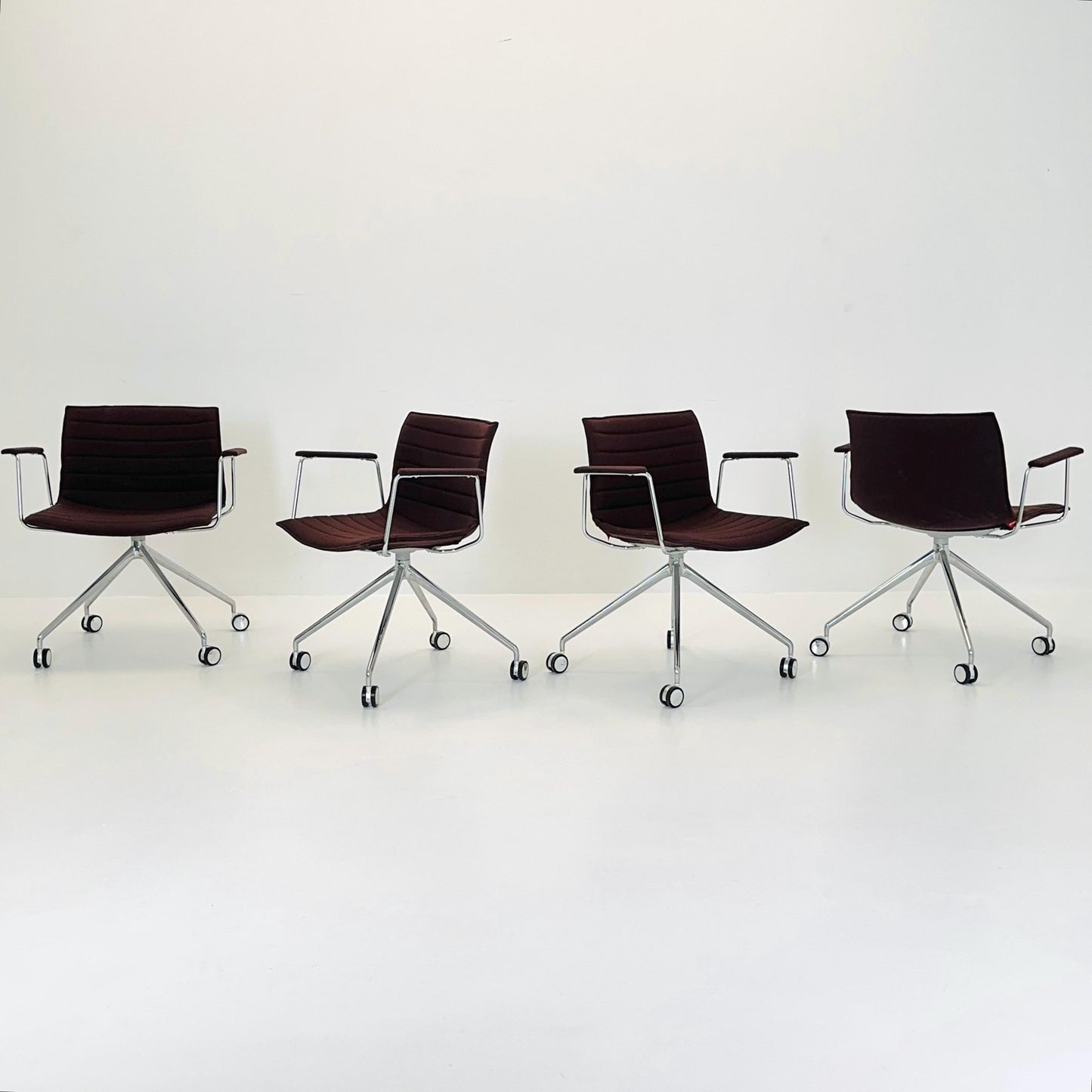 set of 4 Mid-Century design CATIFA 46 Armchairs by Lievore Altherr Molina for Arper Italy