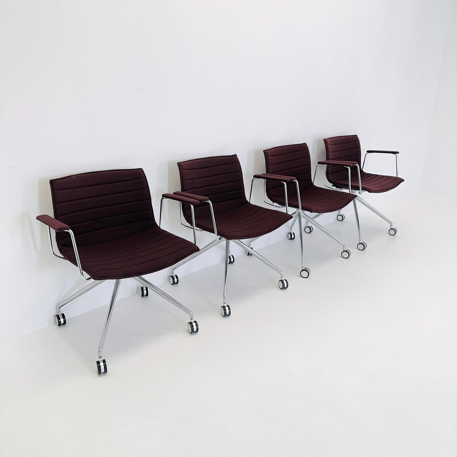 set of 4 Mid-Century design CATIFA 46 Armchairs by Lievore Altherr Molina for Arper Italy