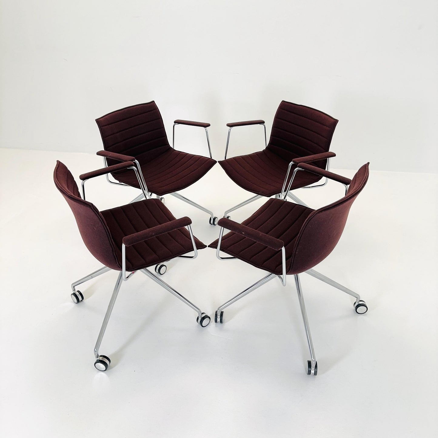 set of 4 Mid-Century design CATIFA 46 Armchairs by Lievore Altherr Molina for Arper Italy