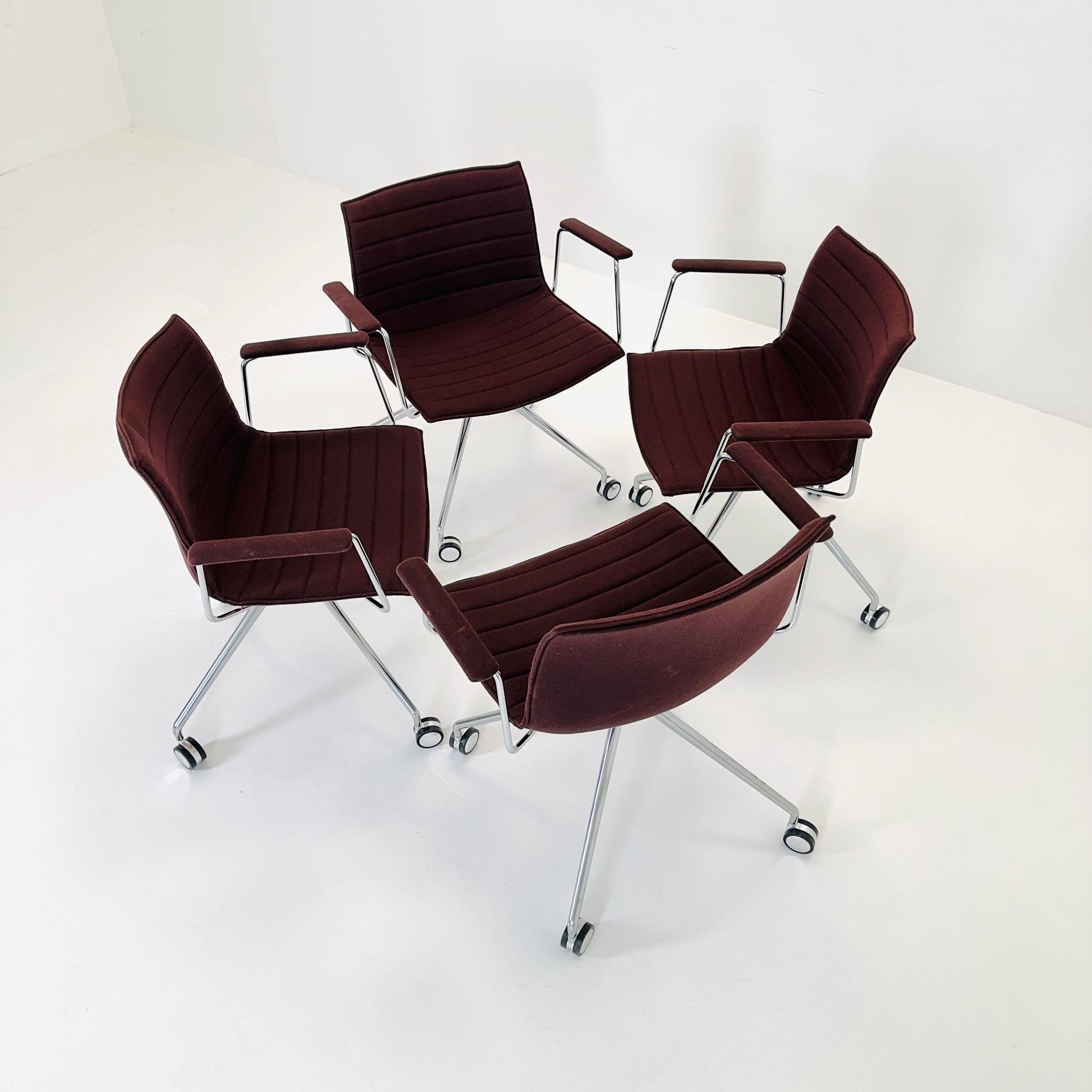 set of 4 Mid-Century design CATIFA 46 Armchairs by Lievore Altherr Molina for Arper Italy