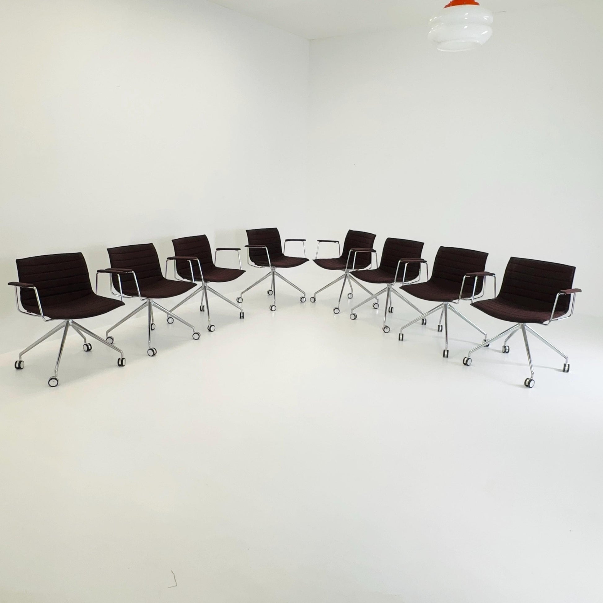 set of 8 Mid-Century design CATIFA 46 Armchairs by Lievore Altherr Molina for Arper Italy