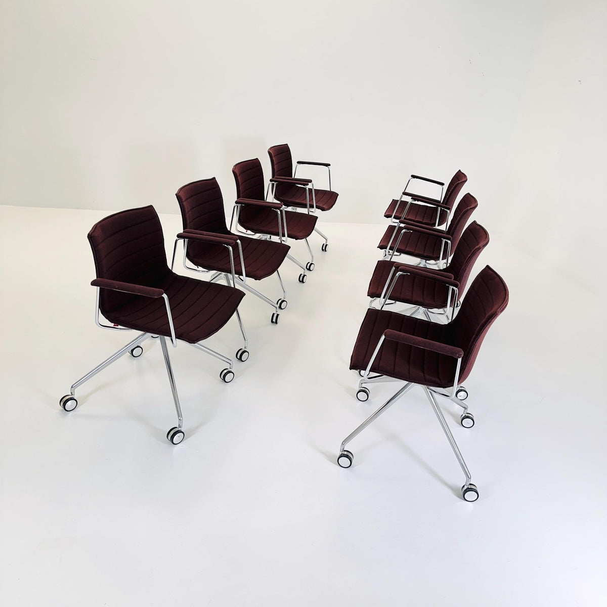 set of 8 Mid-Century design CATIFA 46 Armchairs by Lievore Altherr Molina for Arper Italy