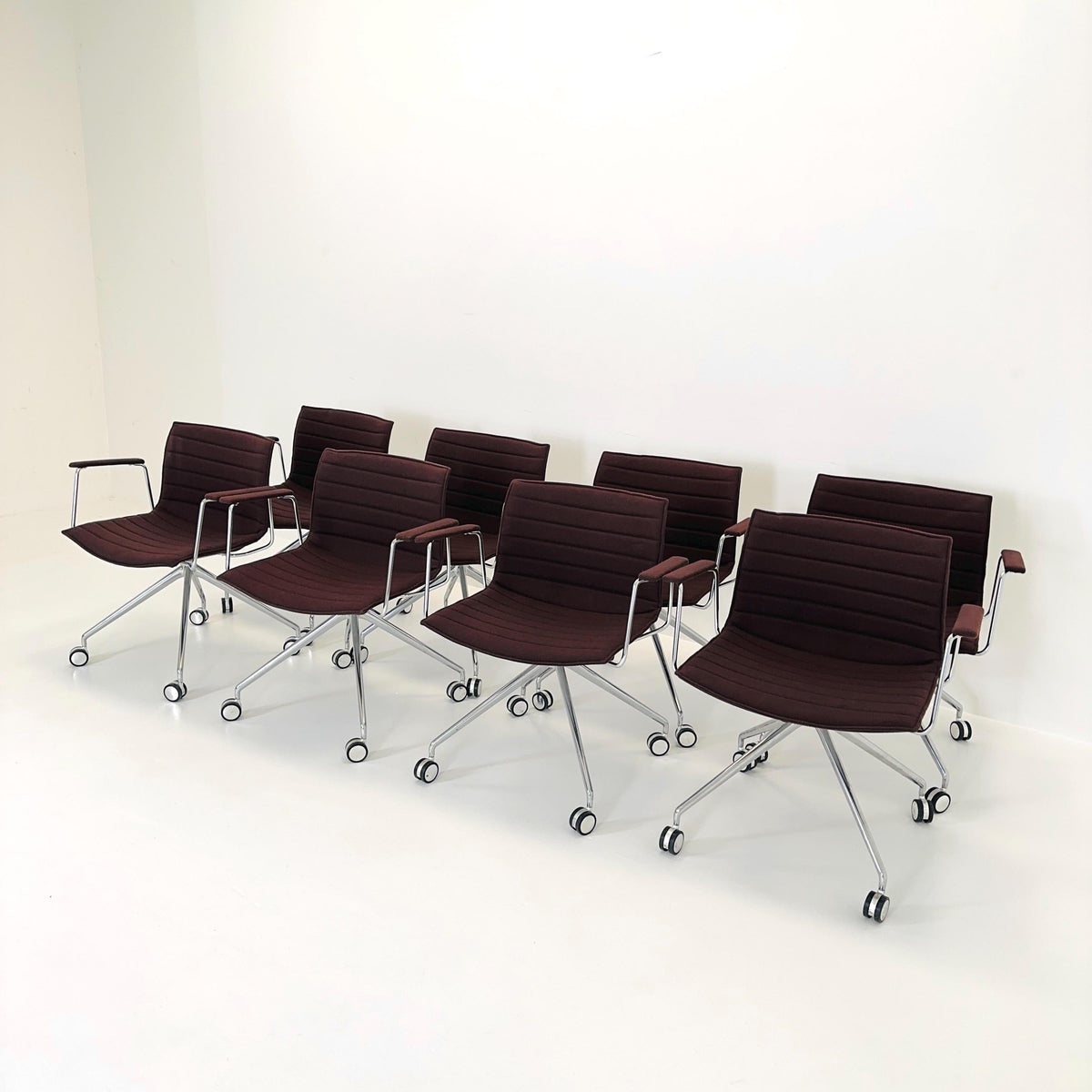 set of 8 Mid-Century design CATIFA 46 Armchairs by Lievore Altherr Molina for Arper Italy