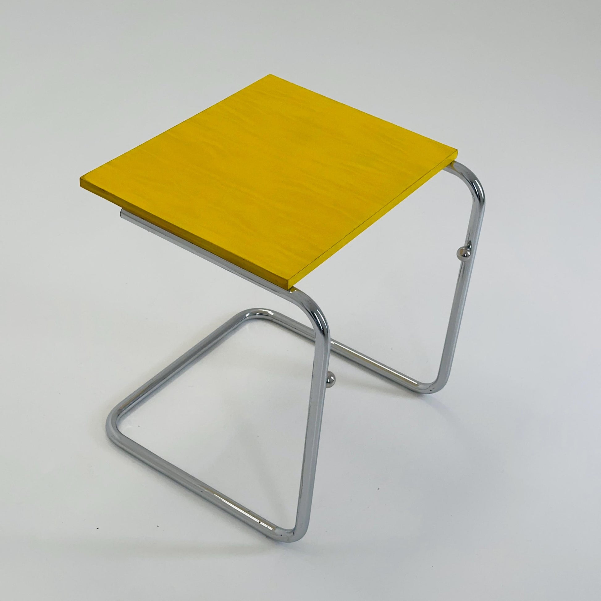 Mid-Century Bauhaus Side Table by Marcel Breuer – Rare 1980s Germany