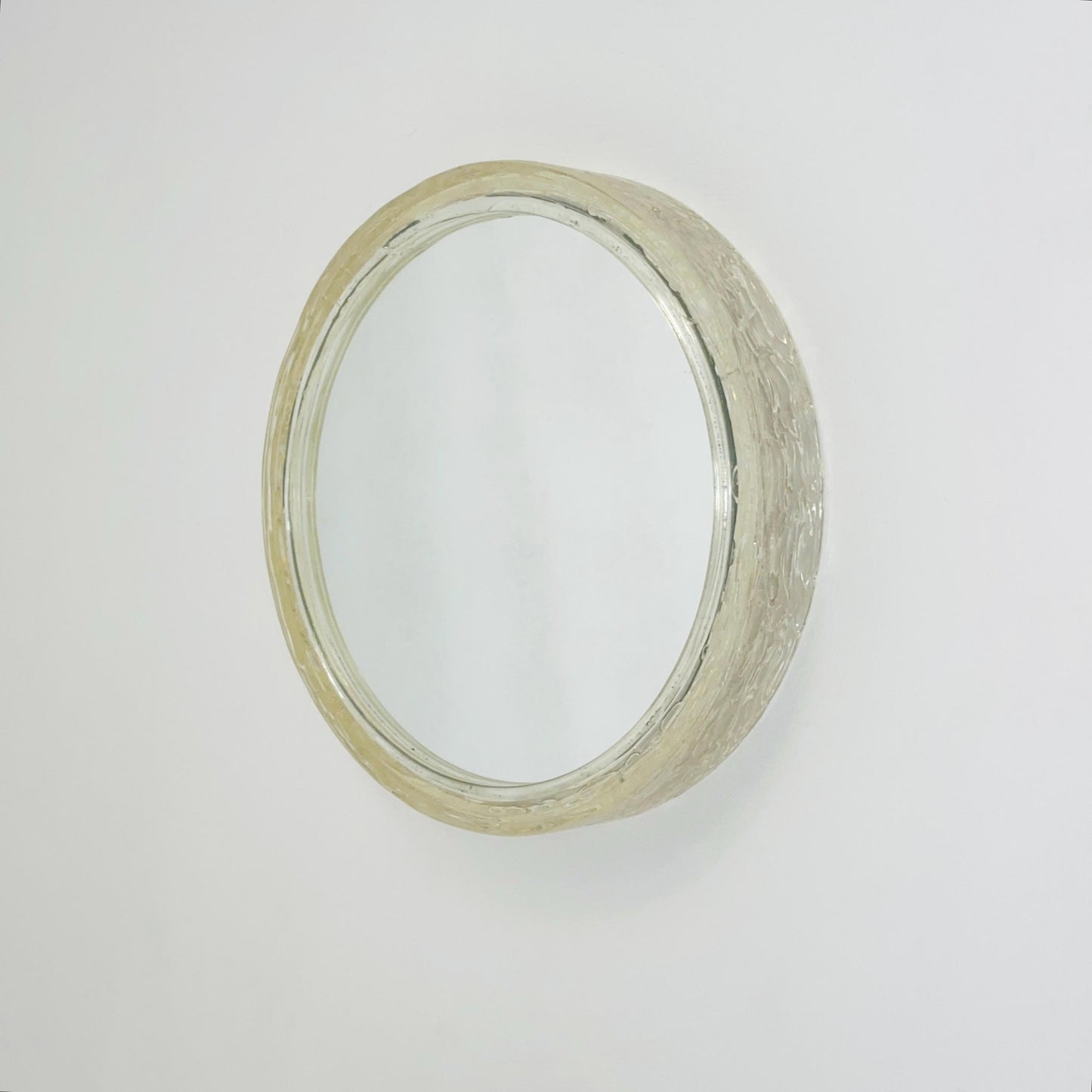 Mid-Century Modern Duscholux Wall Mirror ice glass – 1970s Germany