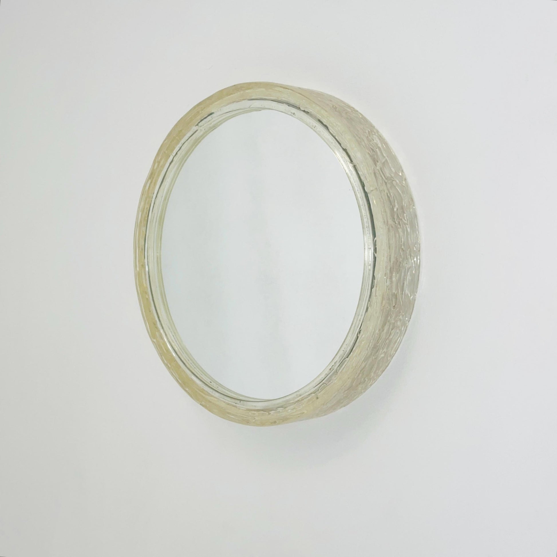 Mid-Century Modern Duscholux Wall Mirror ice glass – 1970s Germany