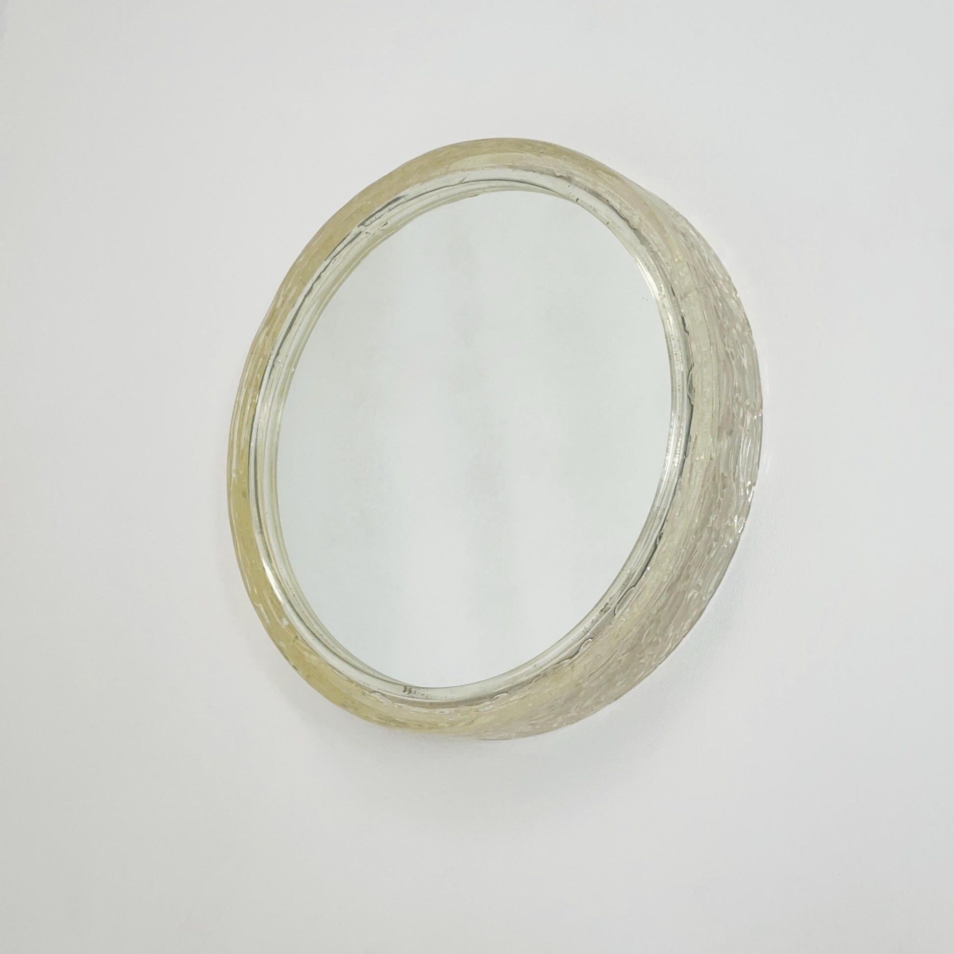 Mid-Century Modern Duscholux Wall Mirror ice glass – 1970s Germany