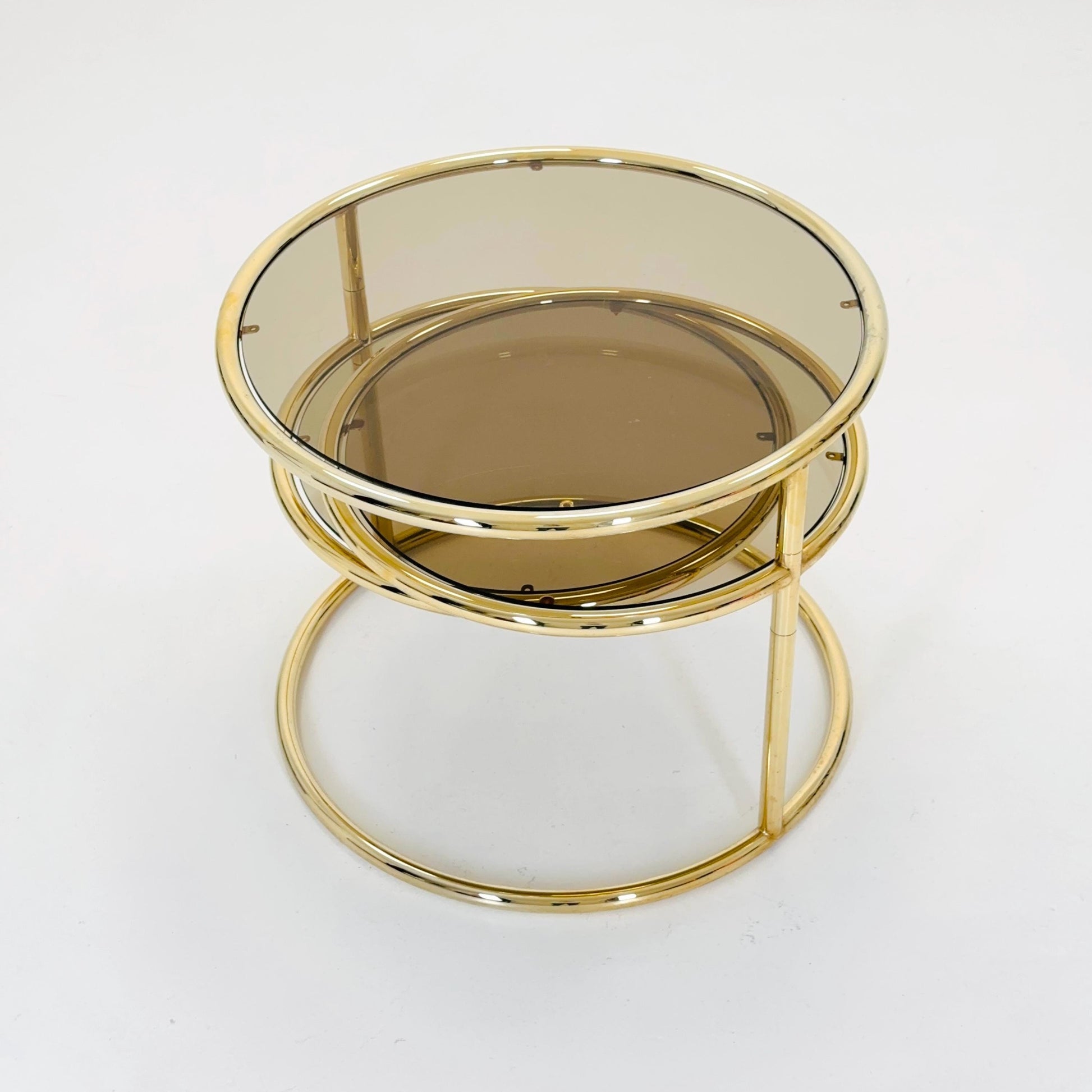 Mid Century coffee table with 3 swivel levels by Milo Baughman Italy 1970s