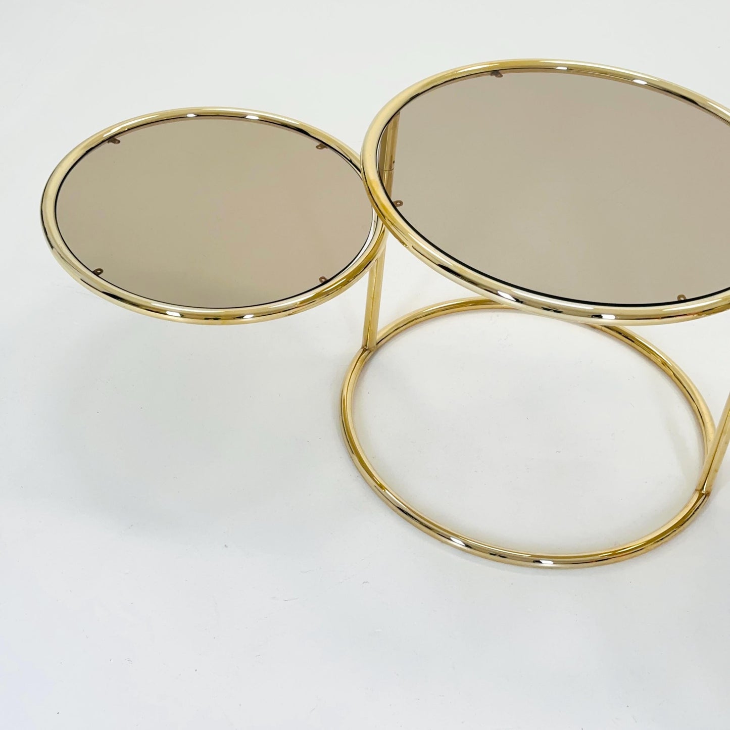 Mid Century coffee table with 3 swivel levels by Milo Baughman Italy 1970s