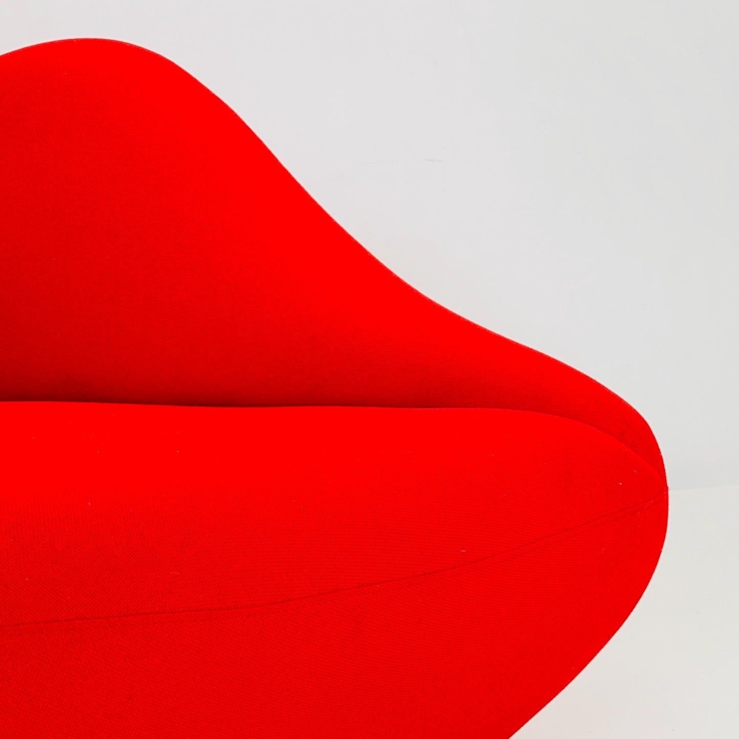 Mid Century Bocca Style Red Lips Sofa | Iconic Pop Art Seating | Italian Design 1990s