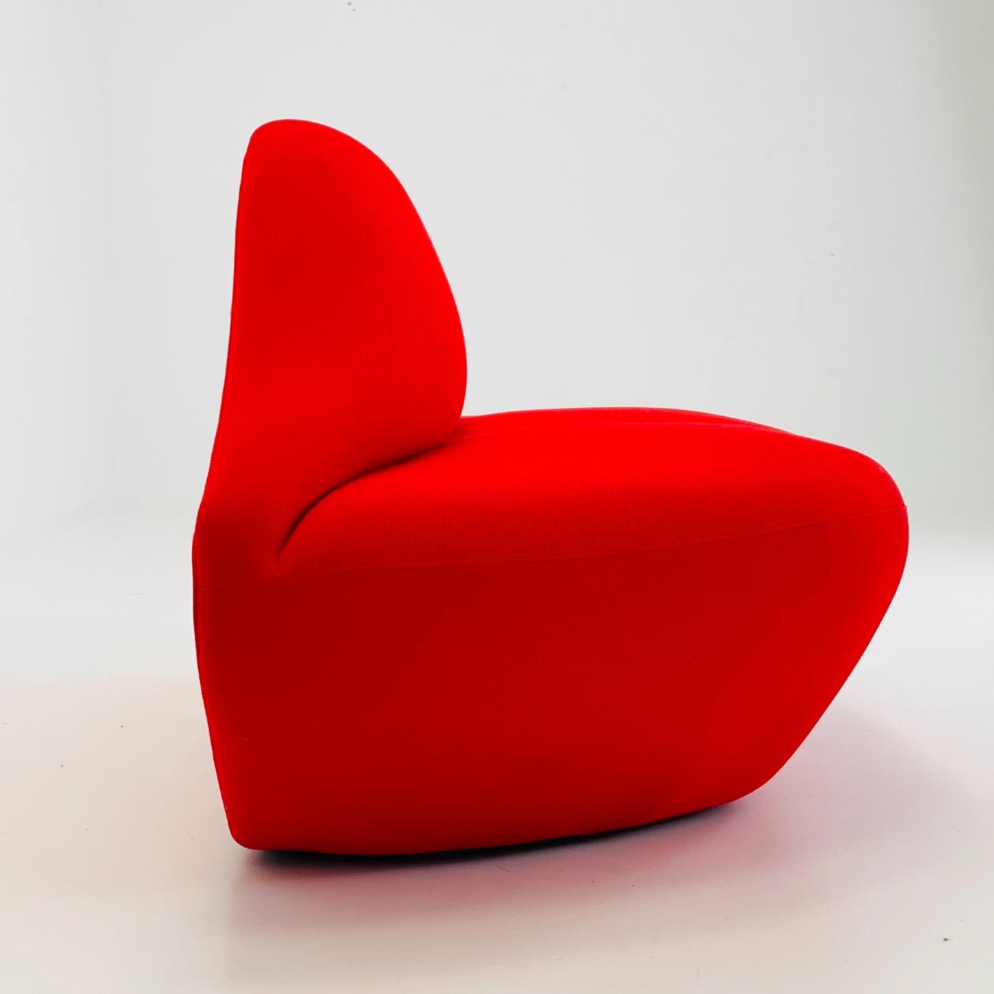 Mid Century Bocca Style Red Lips Sofa | Iconic Pop Art Seating | Italian Design 1990s