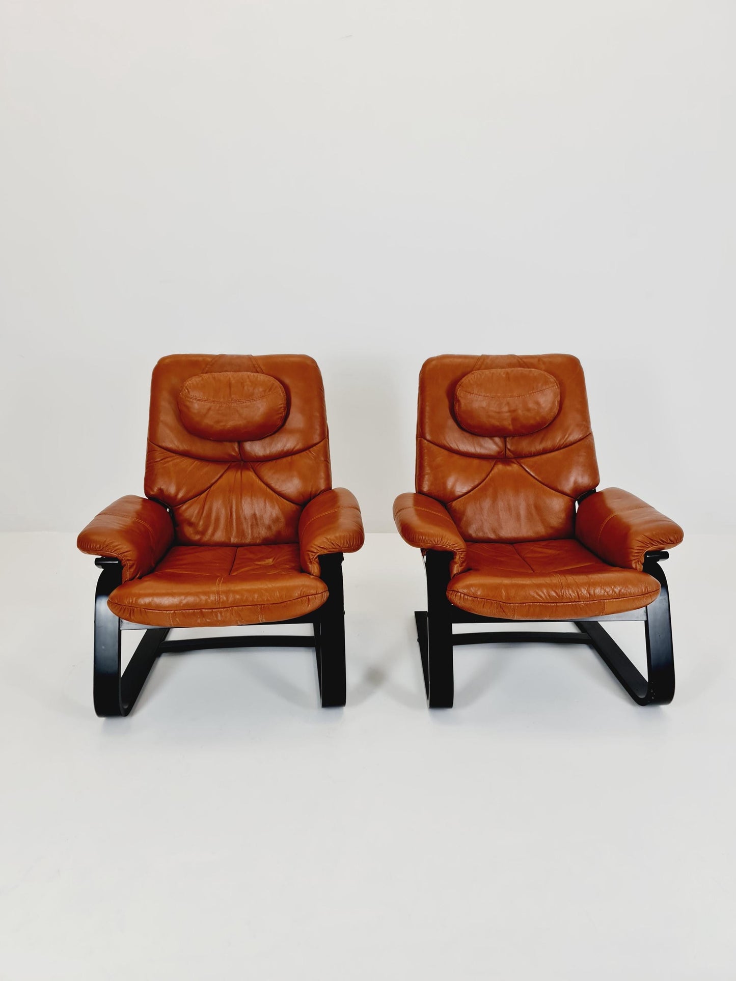 Mid century Armchairs By Ake Fribyter 1970s Set of 2
