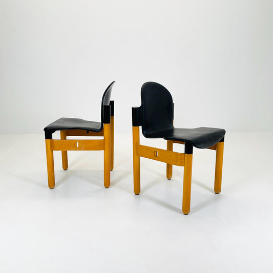 Set of 2 mid century chairs "Flex" by Gerd Lange for Thonet, 1970s