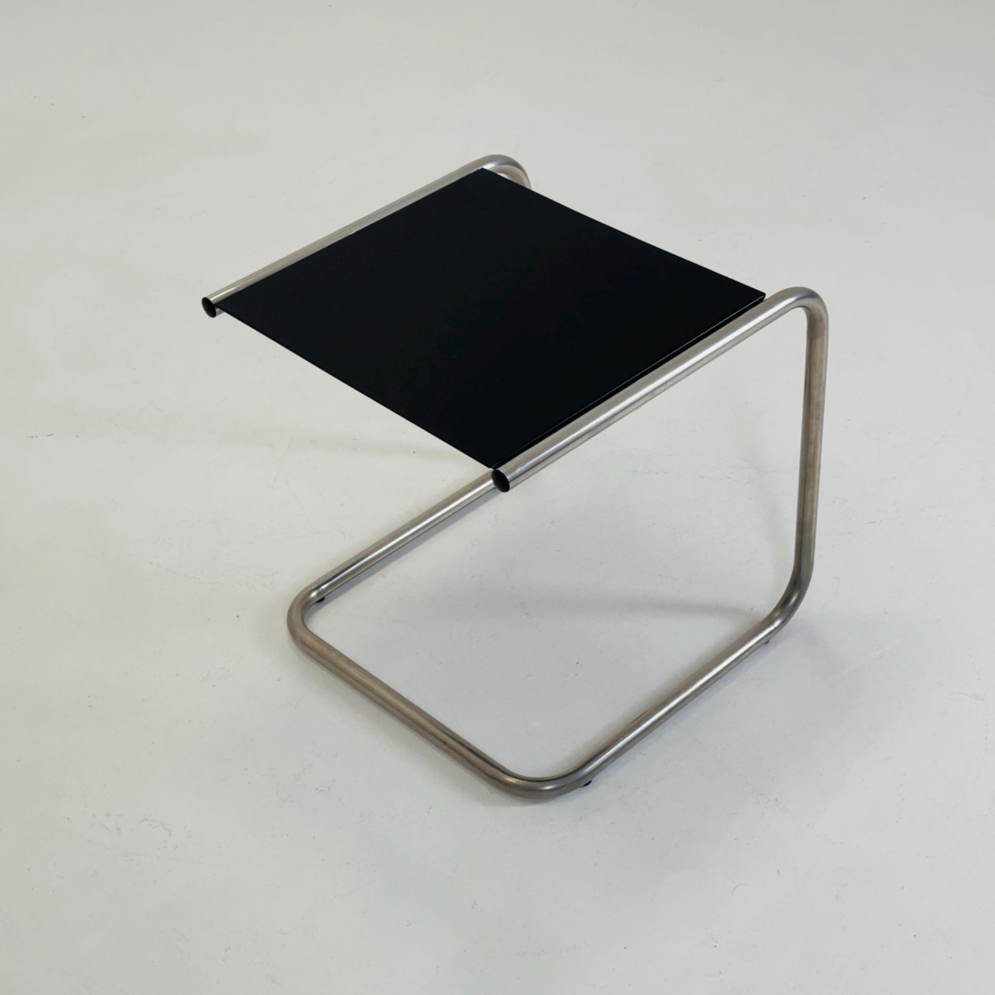 FIAM Club Side Table | Bauhaus Design Italy | Metal & Chrome | Black Modernist Side Table | Outdoor / Indoor